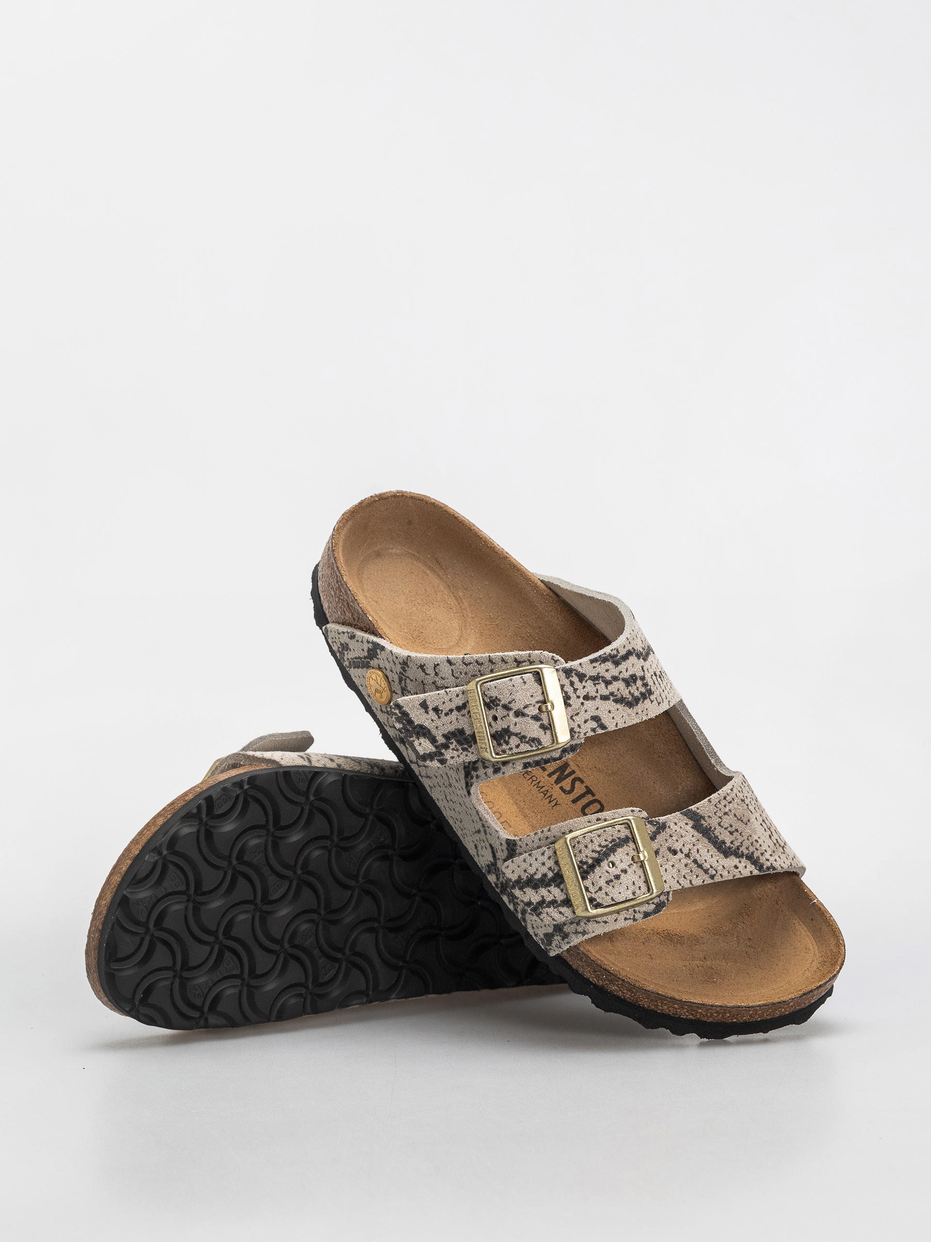 Чехли Birkenstock Arizona Suede Leather Narrow Wmn (snake oyster)