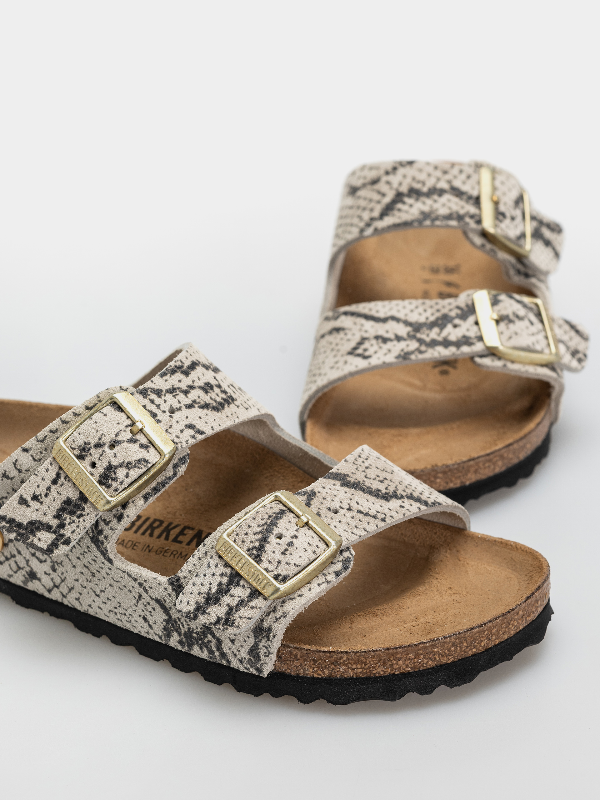 Чехли Birkenstock Arizona Suede Leather Narrow Wmn (snake oyster)