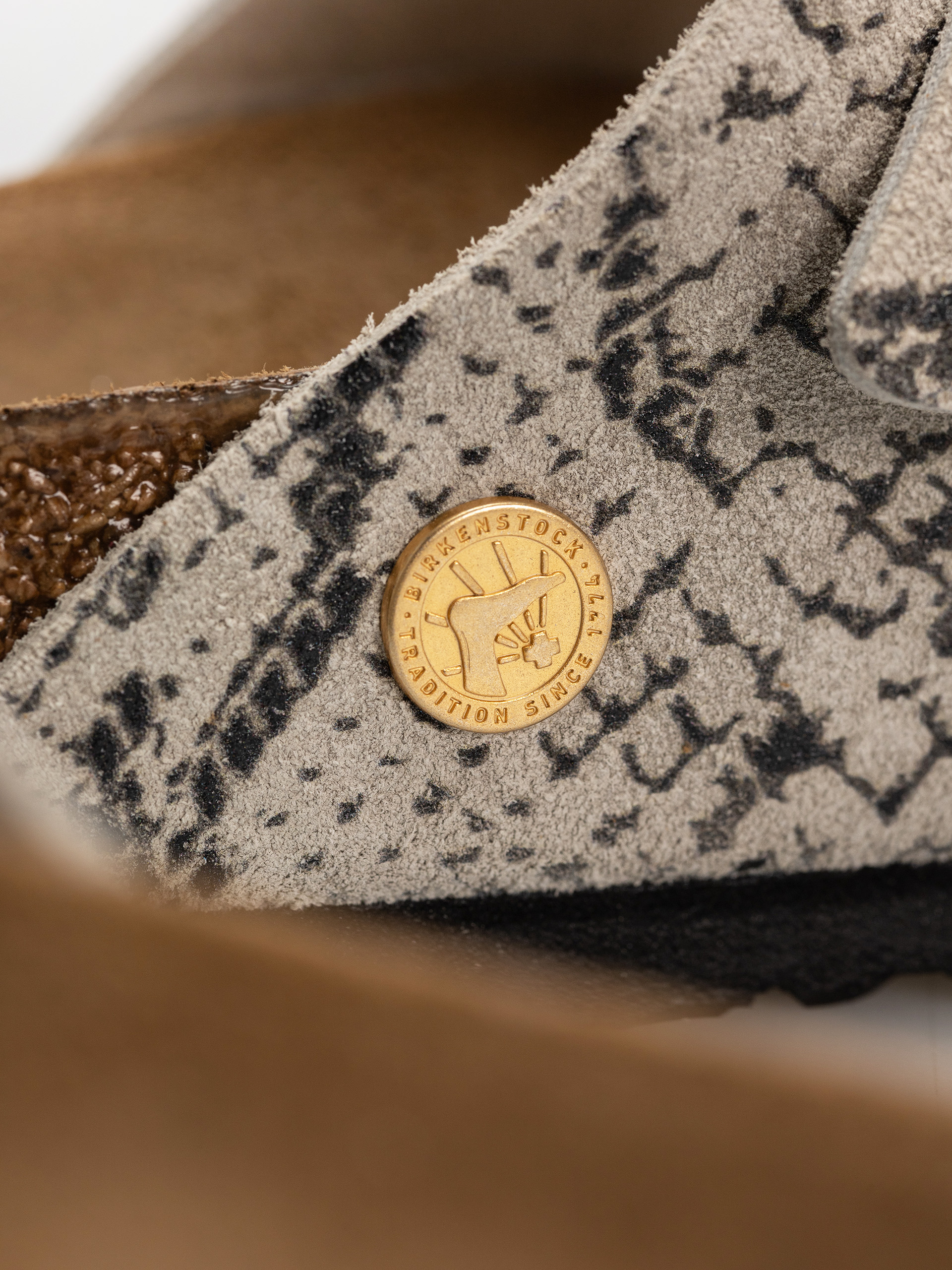 Чехли Birkenstock Arizona Suede Leather Narrow Wmn (snake oyster)