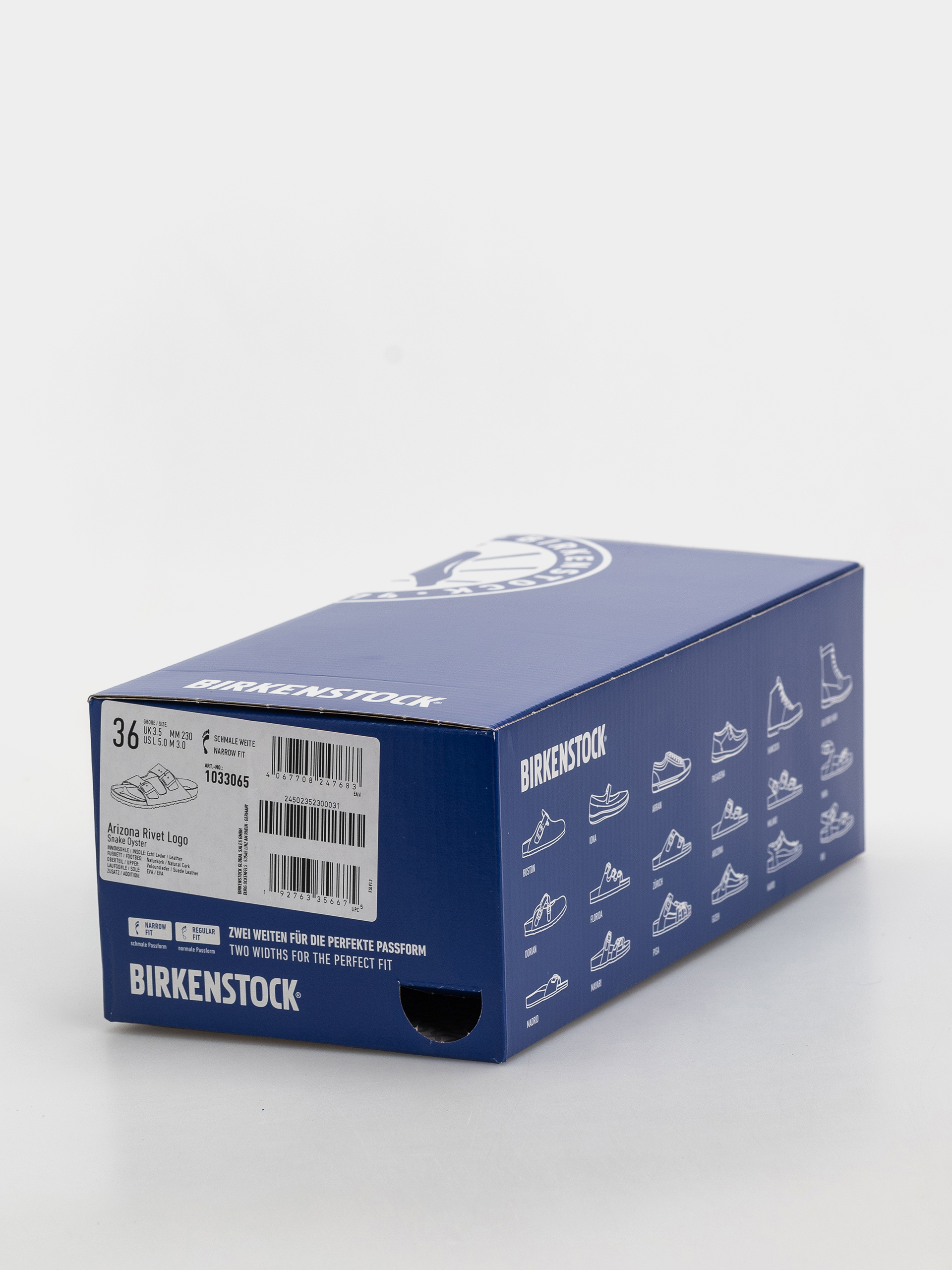 Чехли Birkenstock Arizona Suede Leather Narrow Wmn (snake oyster)