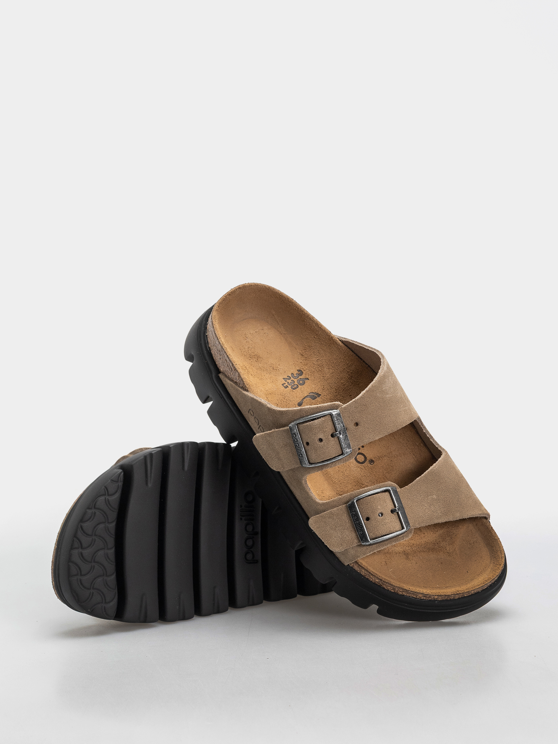 Чехли Birkenstock Arizona Chunky Suede Leather Narrow Wmn (gray taupe)
