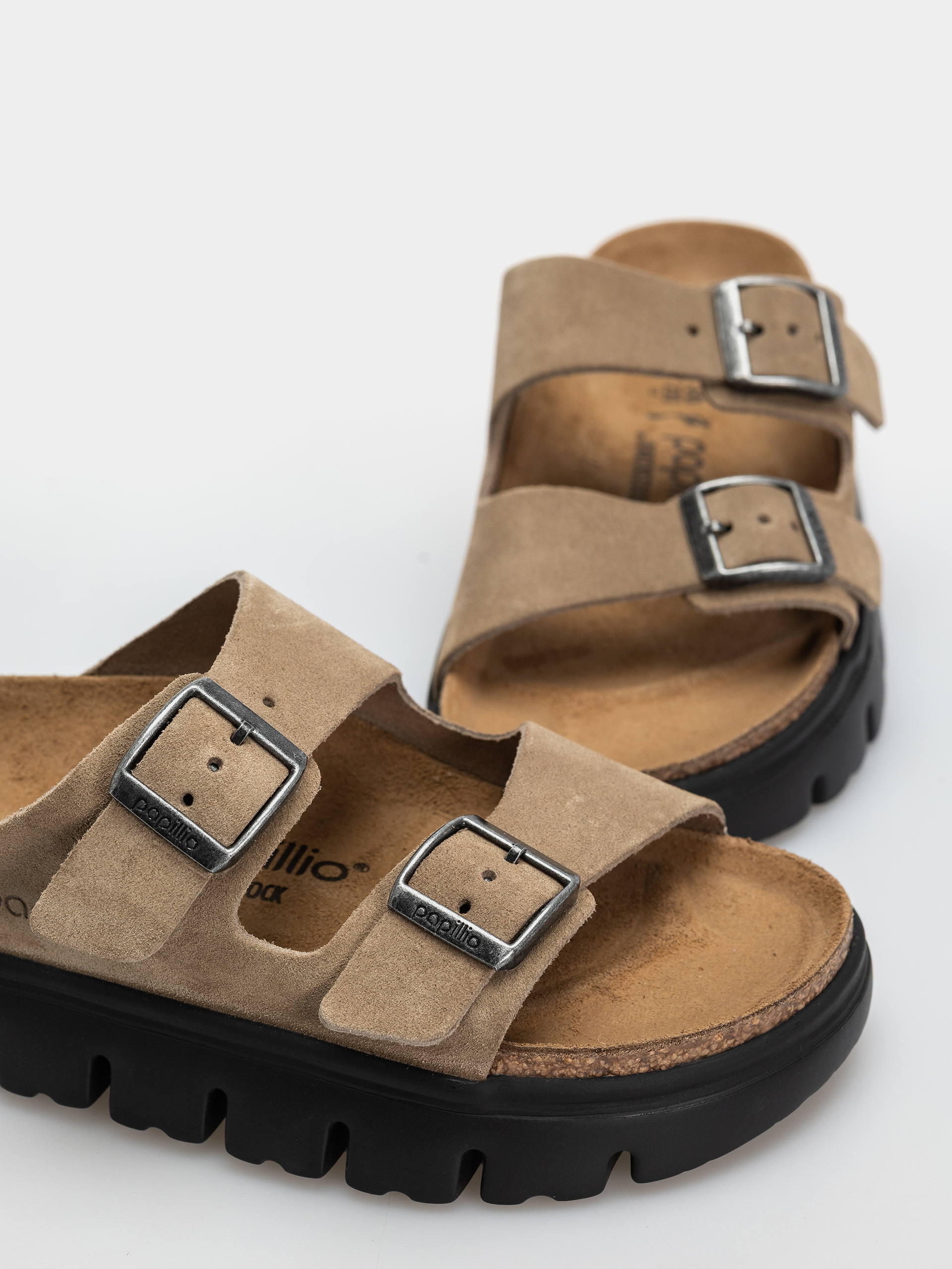 Чехли Birkenstock Arizona Chunky Suede Leather Narrow Wmn (gray taupe)