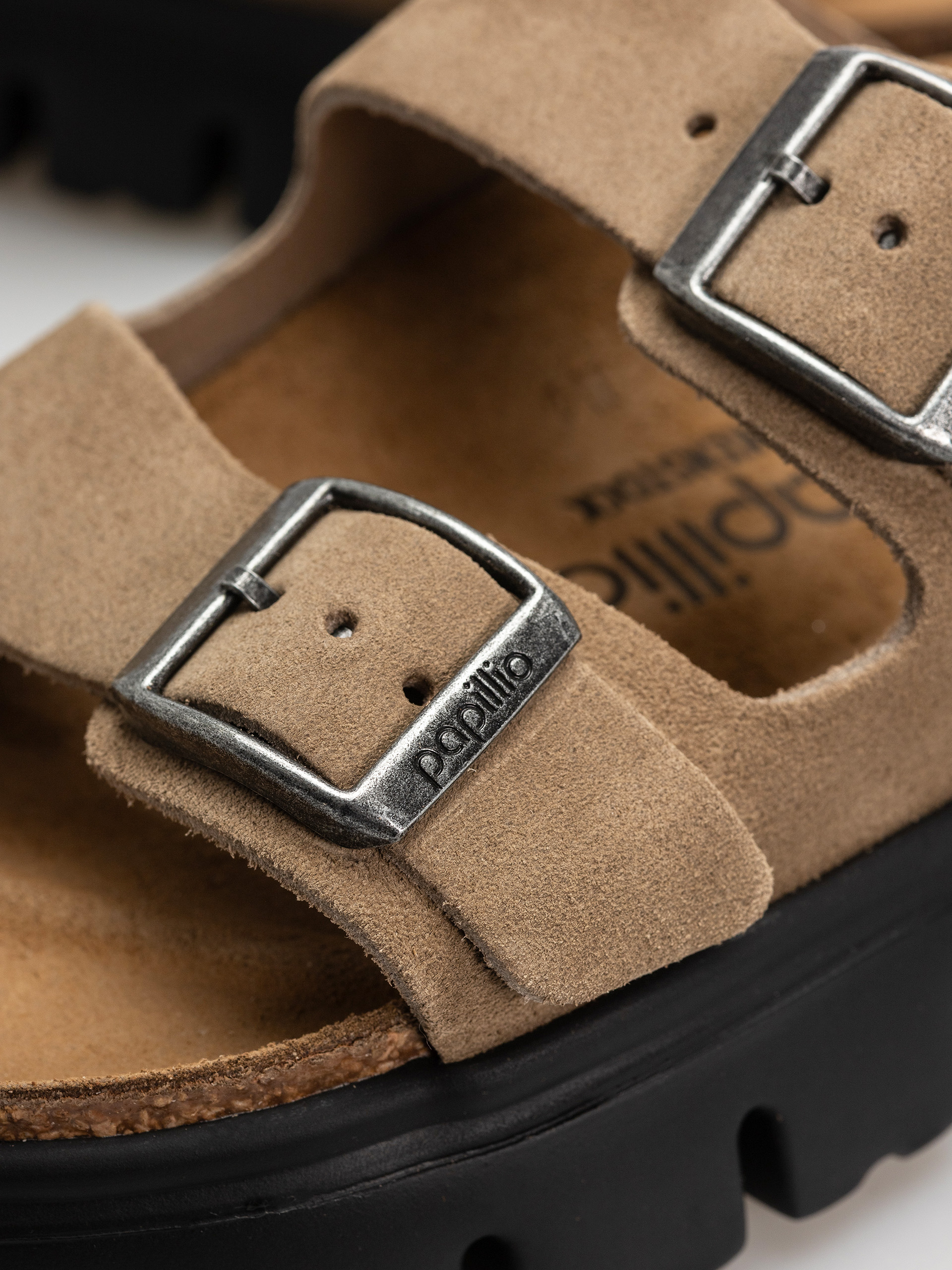 Чехли Birkenstock Arizona Chunky Suede Leather Narrow Wmn (gray taupe)
