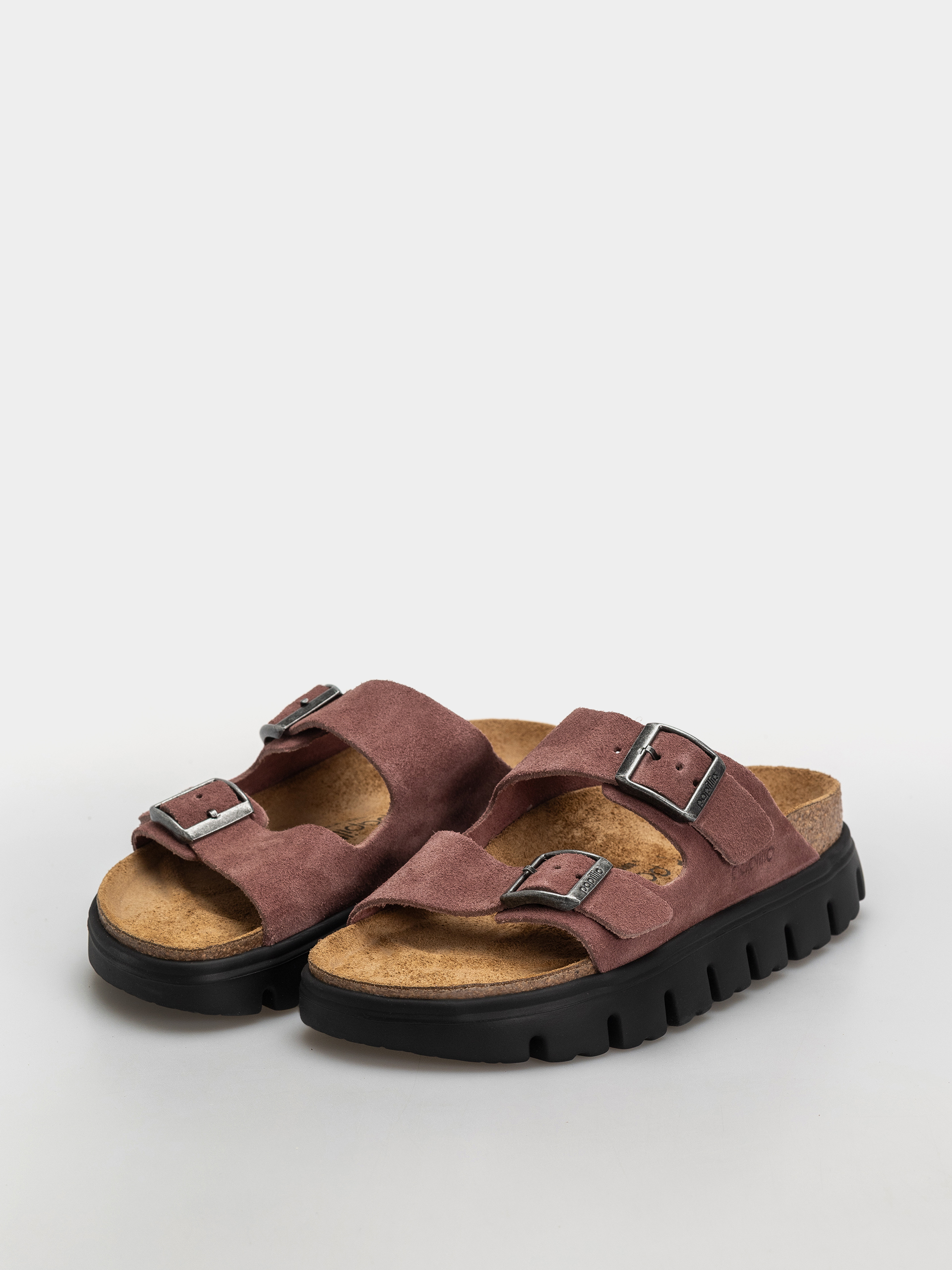 Чехли Birkenstock Arizona Chunky Suede Leather Narrow Wmn (pepper)