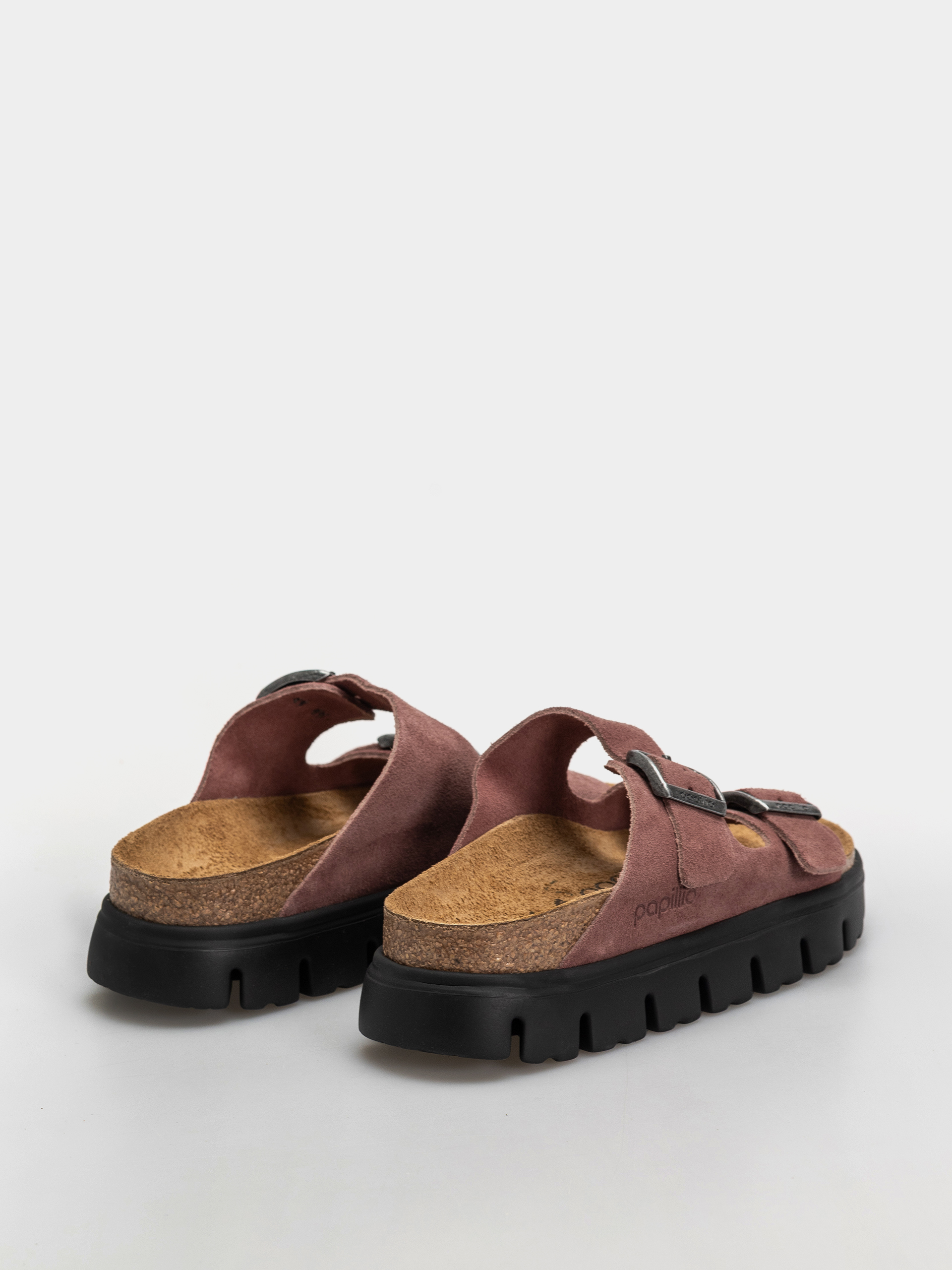 Чехли Birkenstock Arizona Chunky Suede Leather Narrow Wmn (pepper)