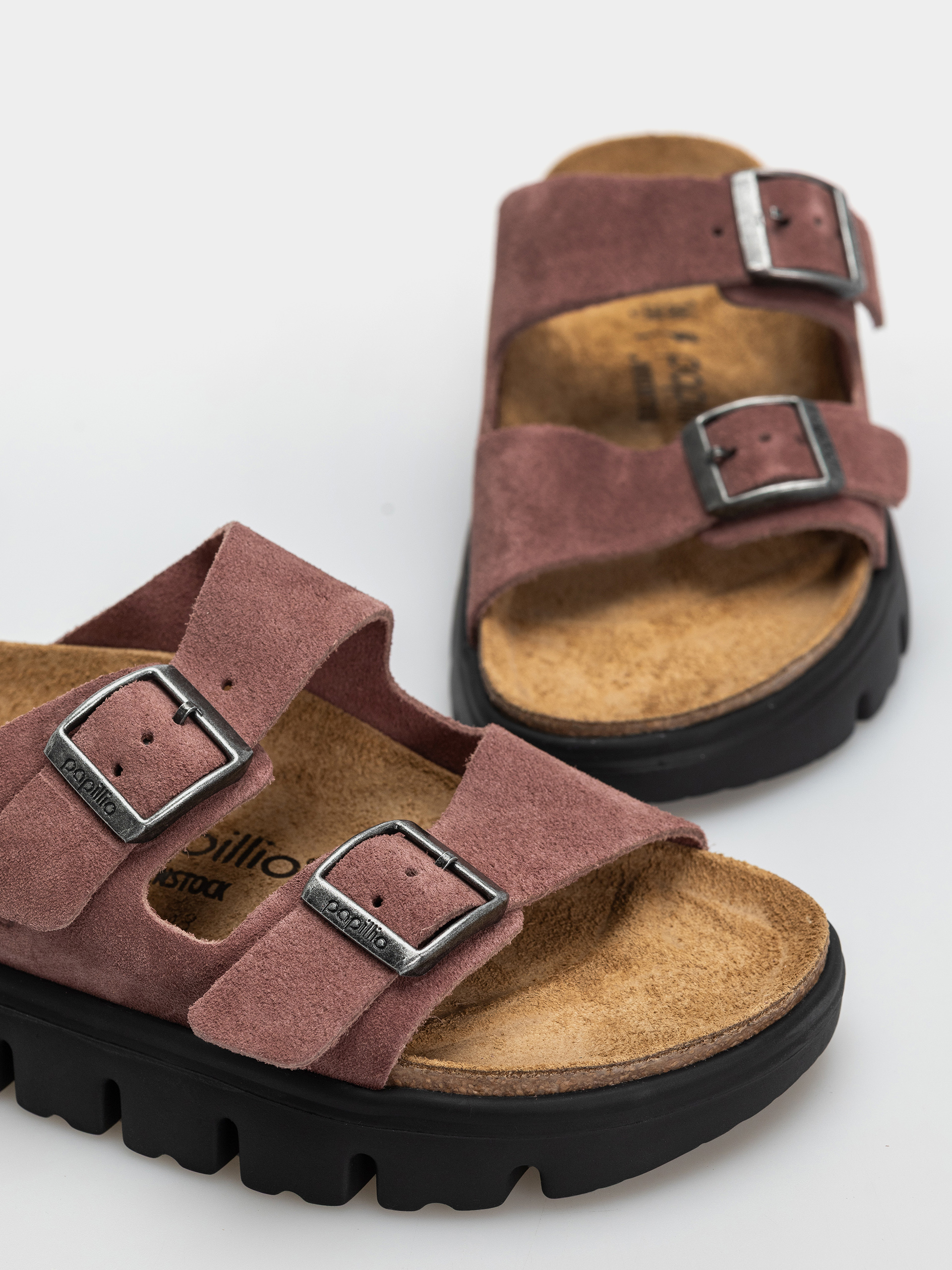 Чехли Birkenstock Arizona Chunky Suede Leather Narrow Wmn (pepper)