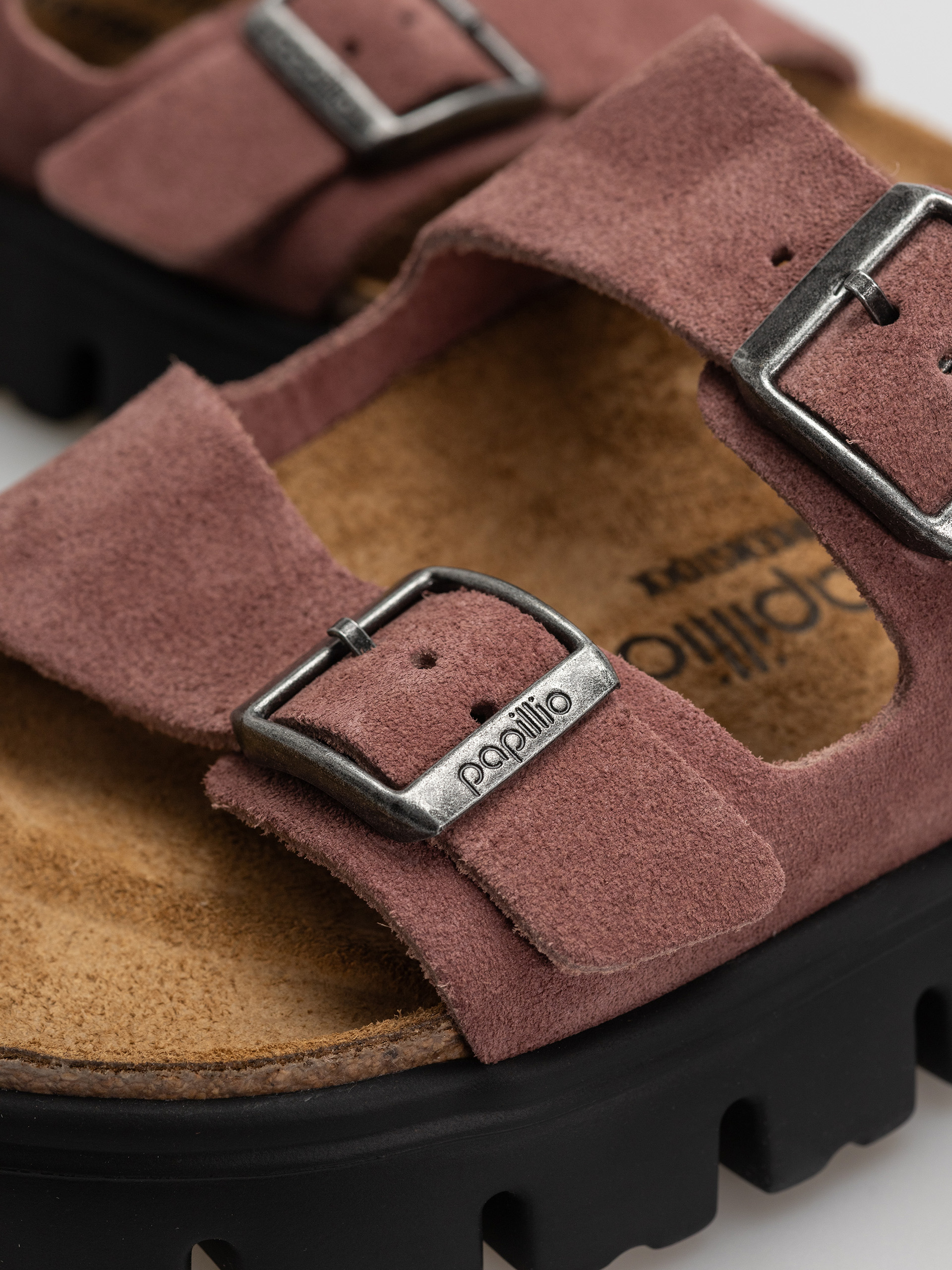 Чехли Birkenstock Arizona Chunky Suede Leather Narrow Wmn (pepper)