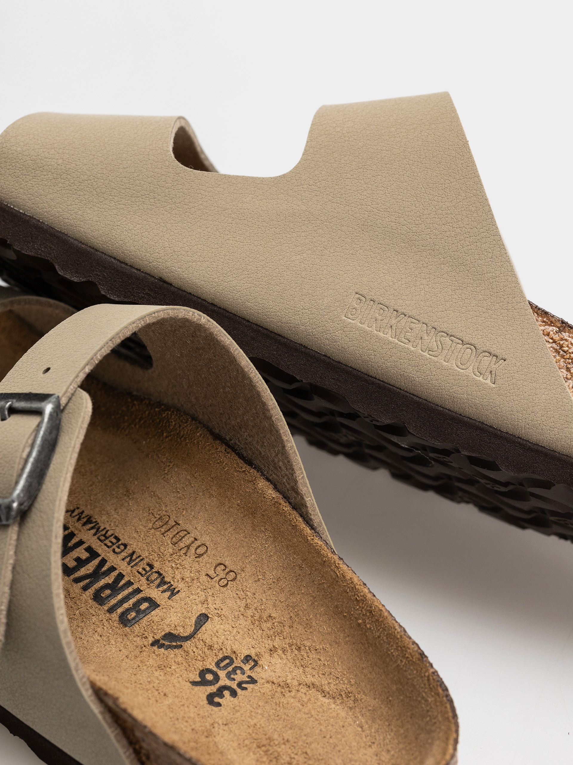 Чехли Birkenstock Arizona Birko Flor Narrow (faded khaki/dark brown os)