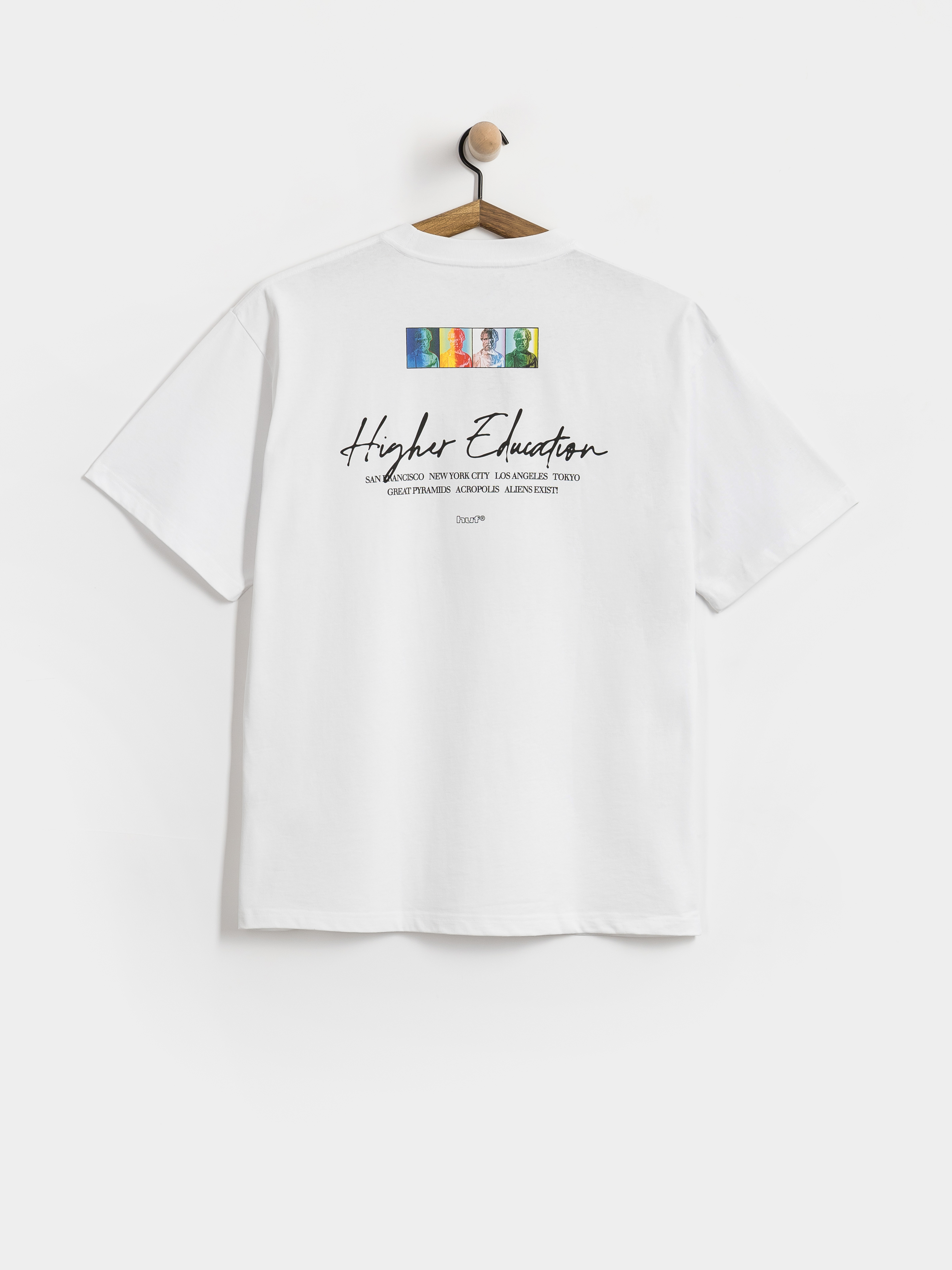 Тениска HUF Higher Education (white)
