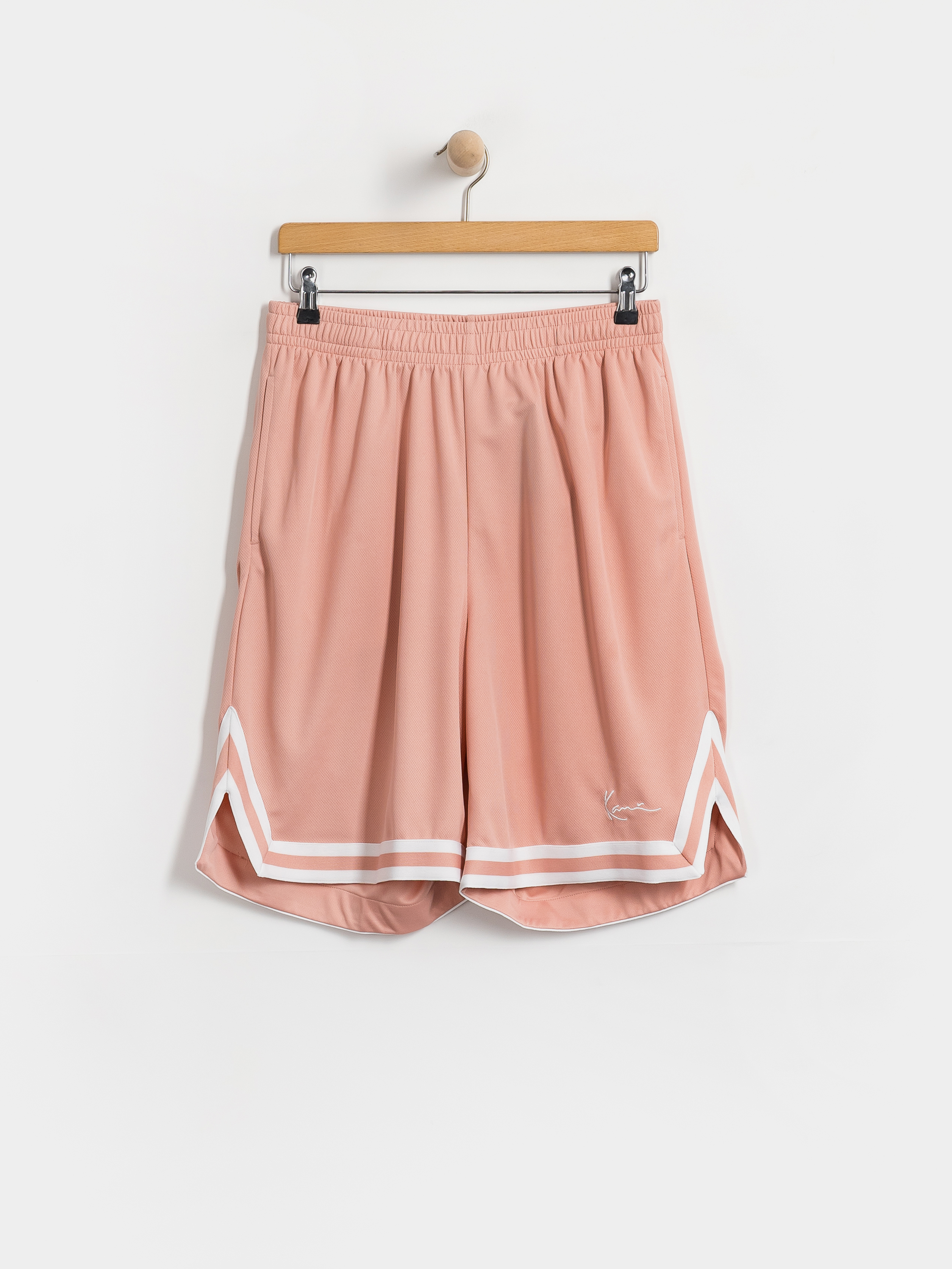 Къси панталони Karl Kani Small Signature Essential Mesh (pink)