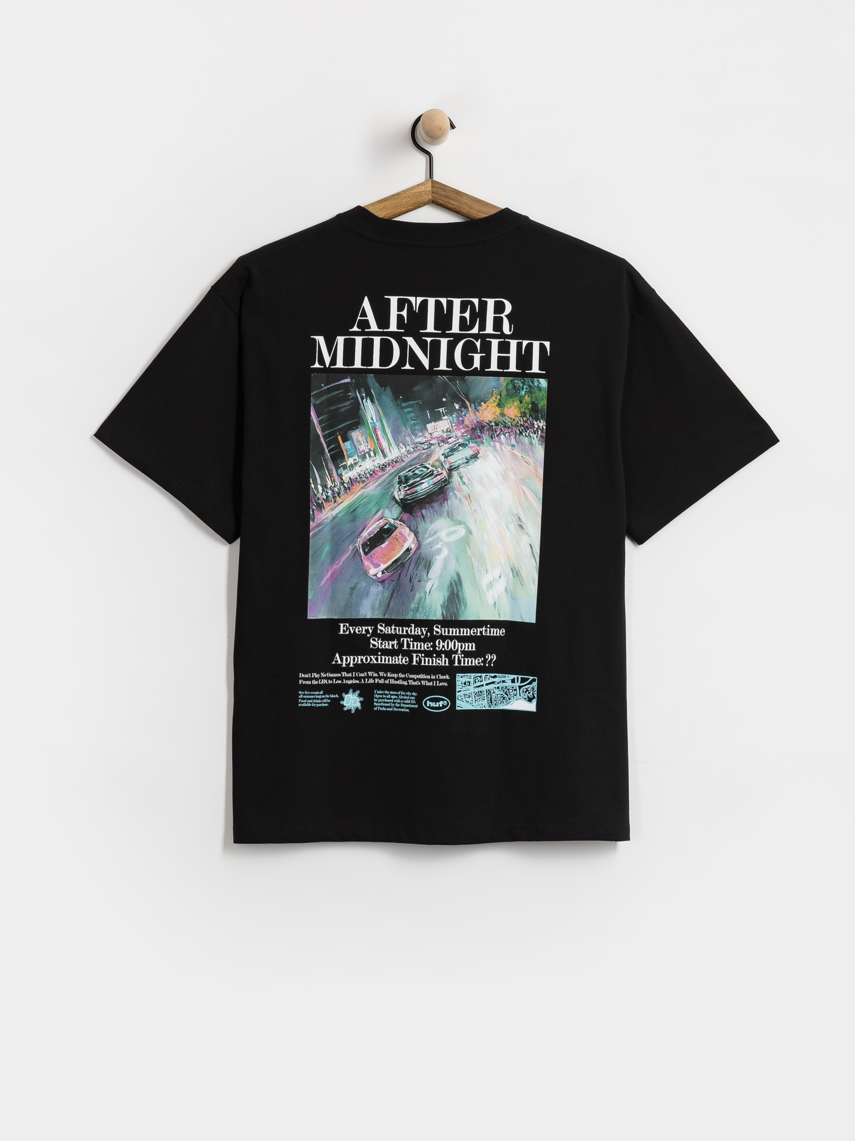Тениска HUF After Midnight (black)