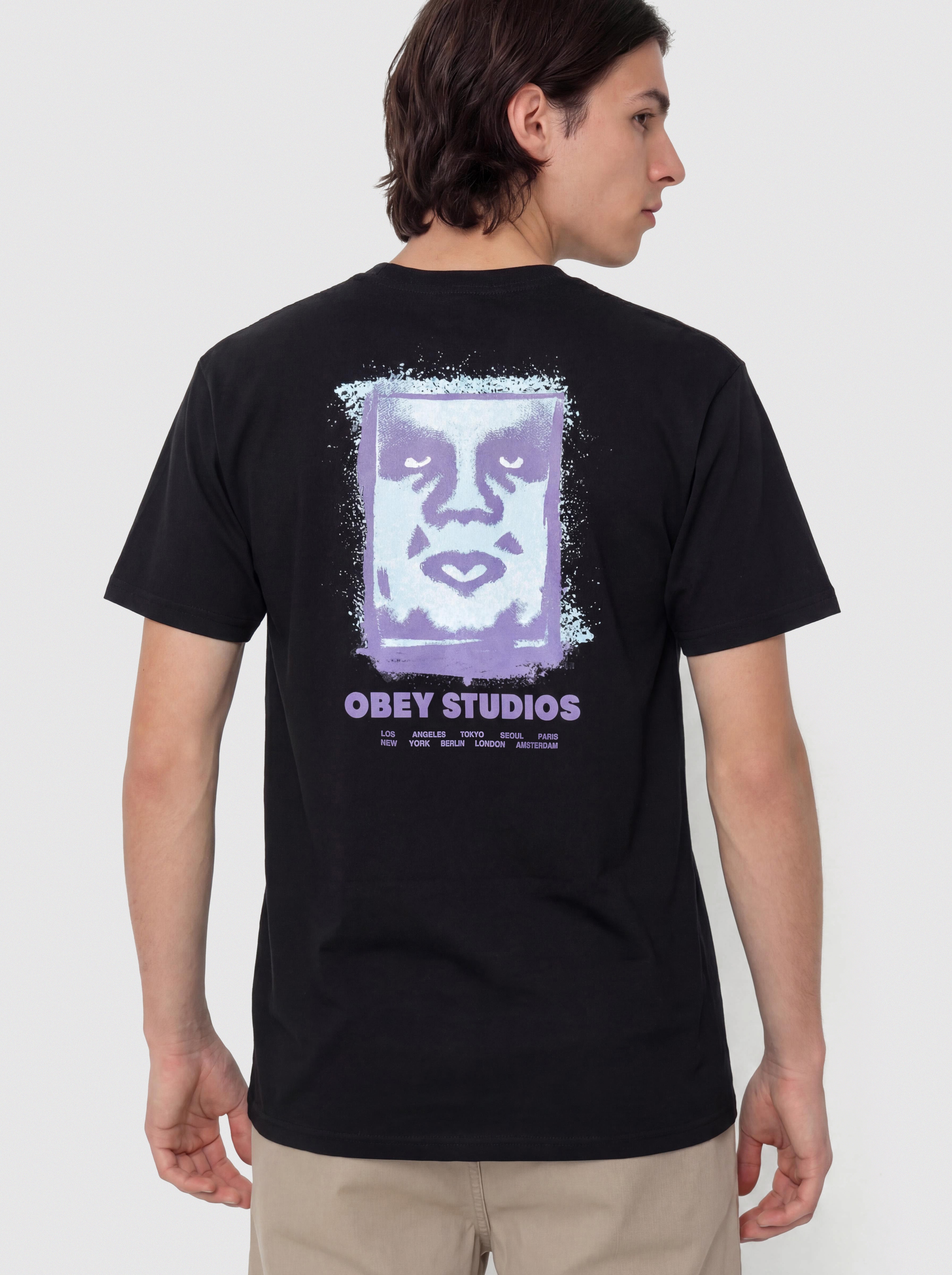 Тениска OBEY Chalky Icon (black)