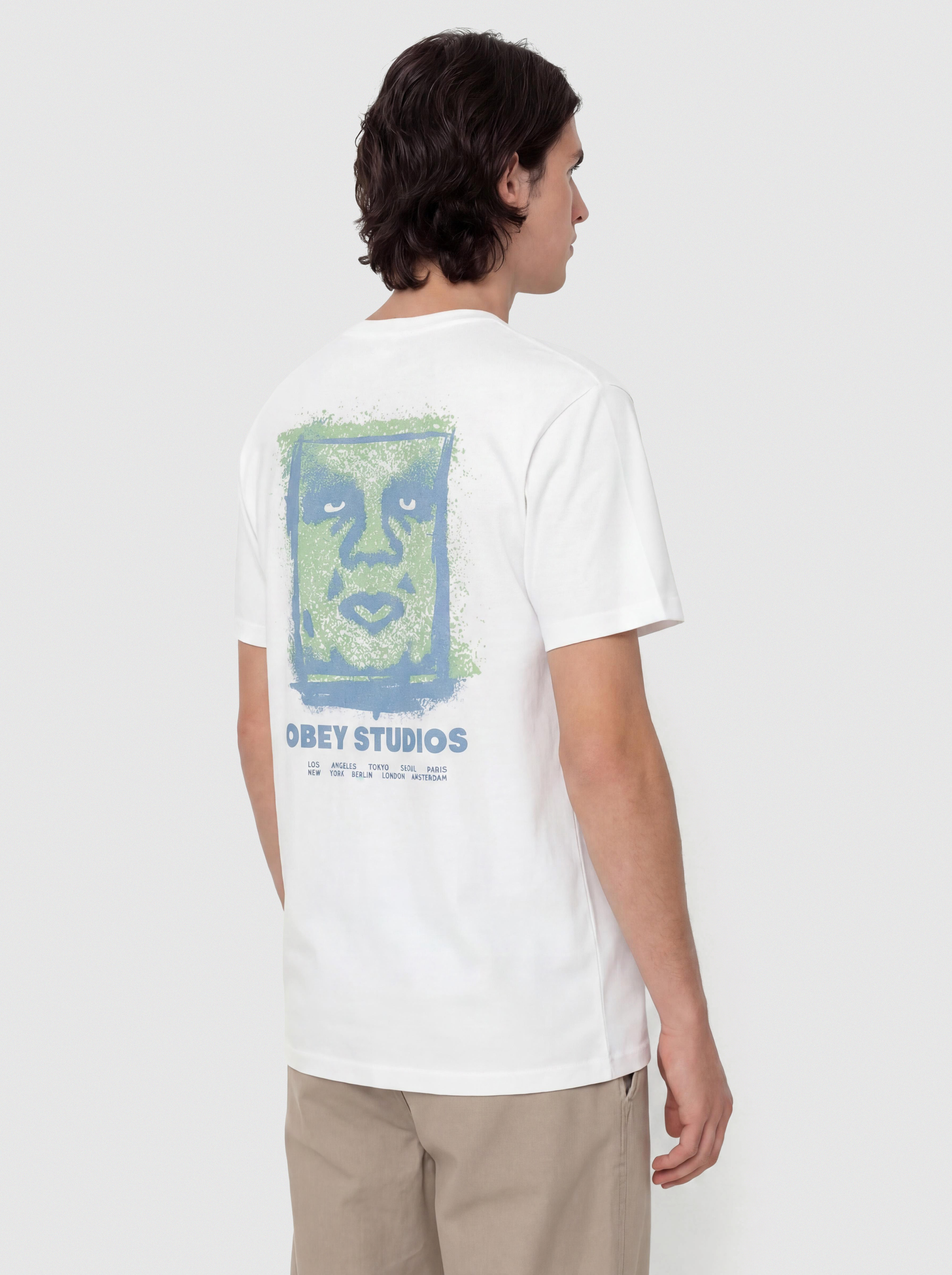 Тениска OBEY Chalky Icon (white)