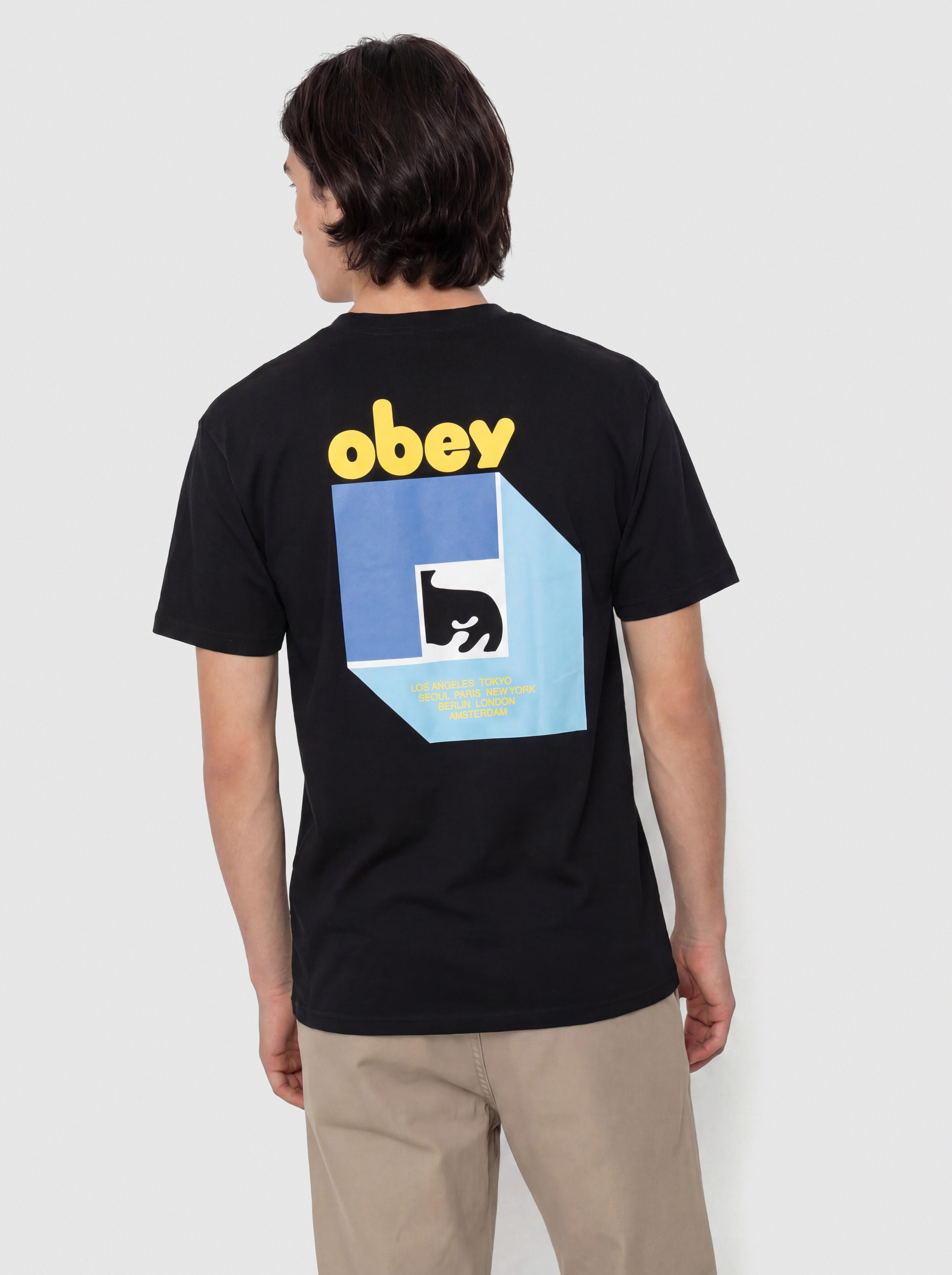 Тениска OBEY Peep Hole (black)