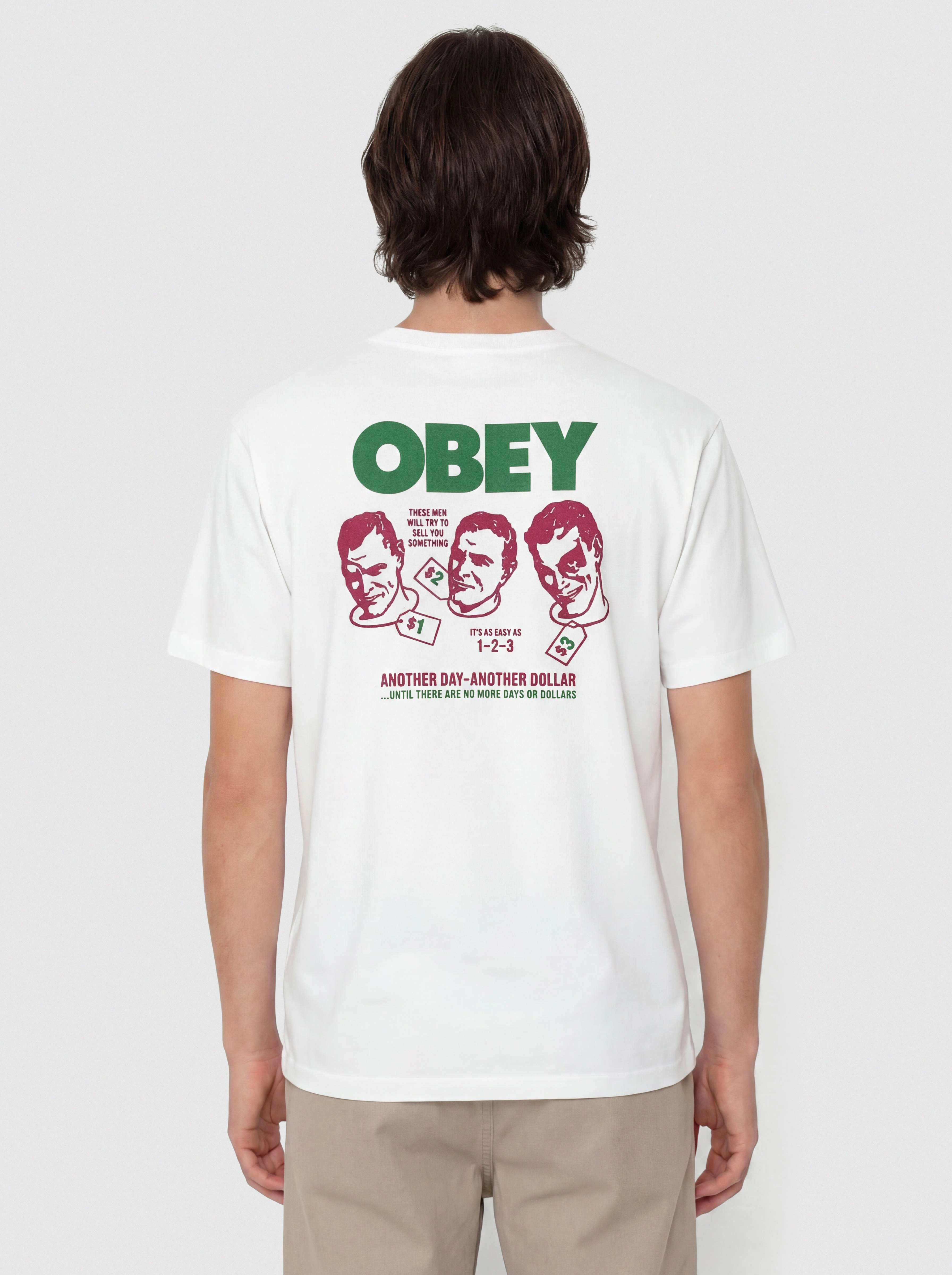 Тениска OBEY Another Dollar (white)