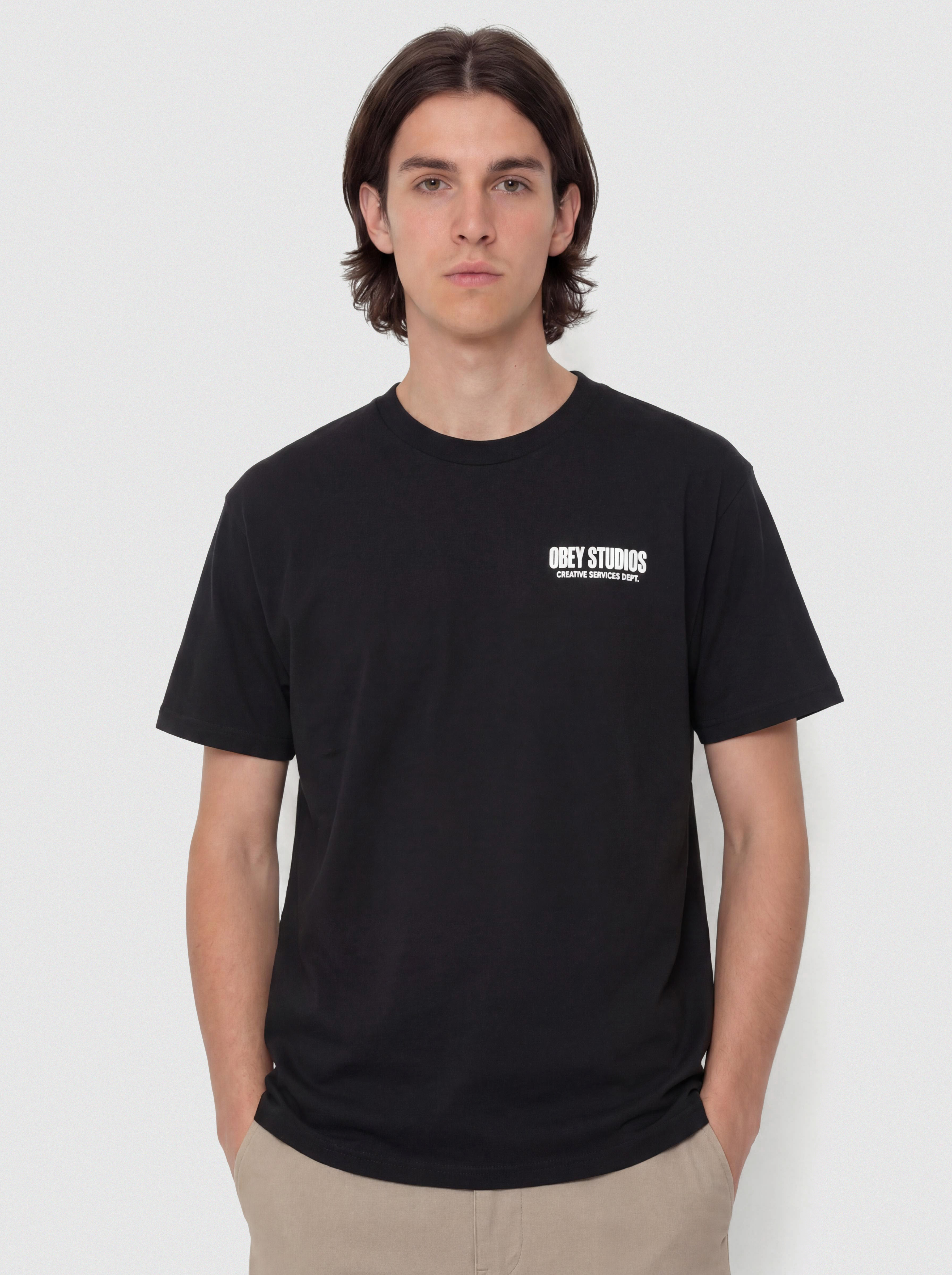 Тениска OBEY Creative Services Dept. (black)
