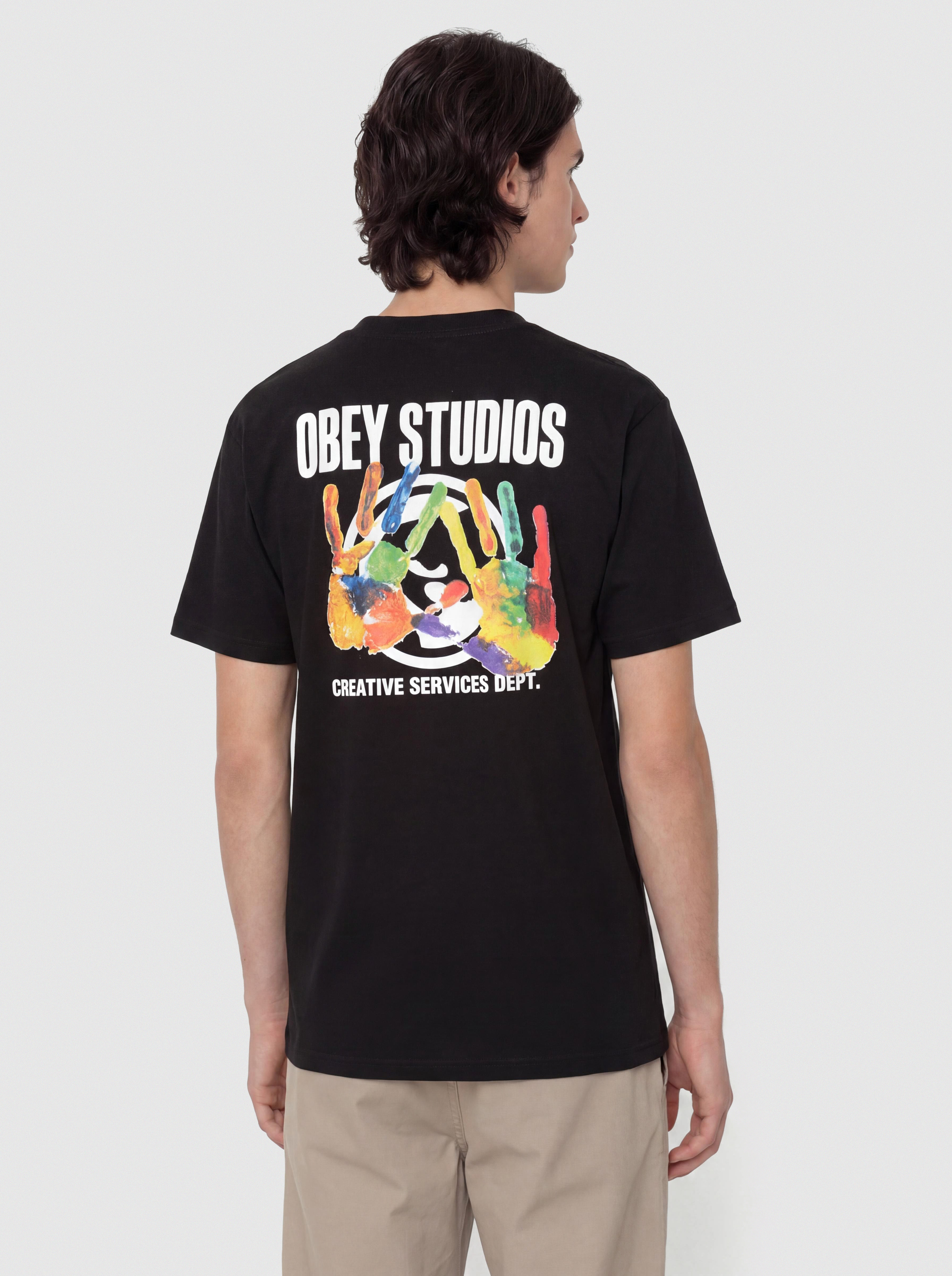 Тениска OBEY Creative Services Dept. (black)