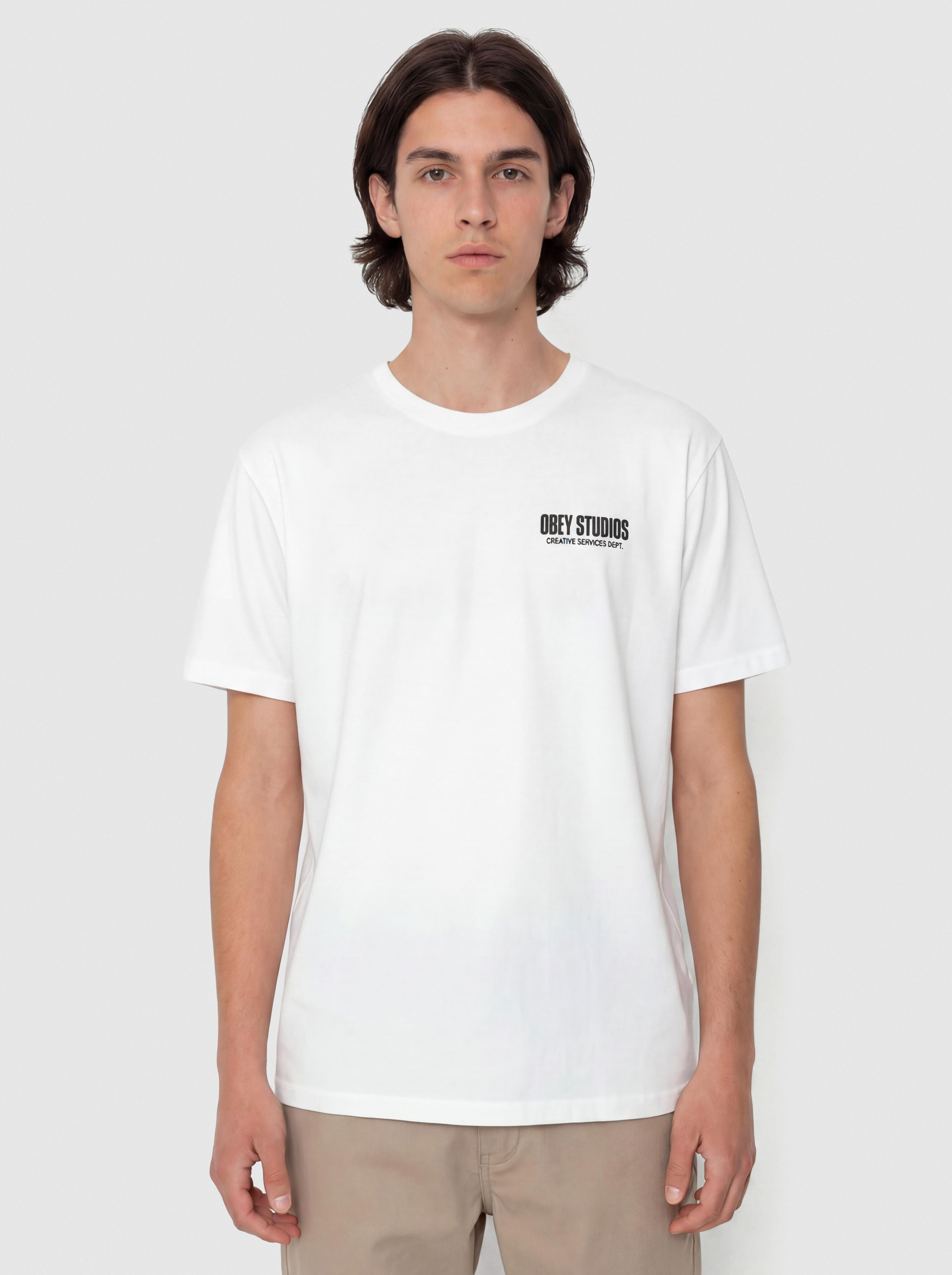 Тениска OBEY Creative Services Dept. (white)