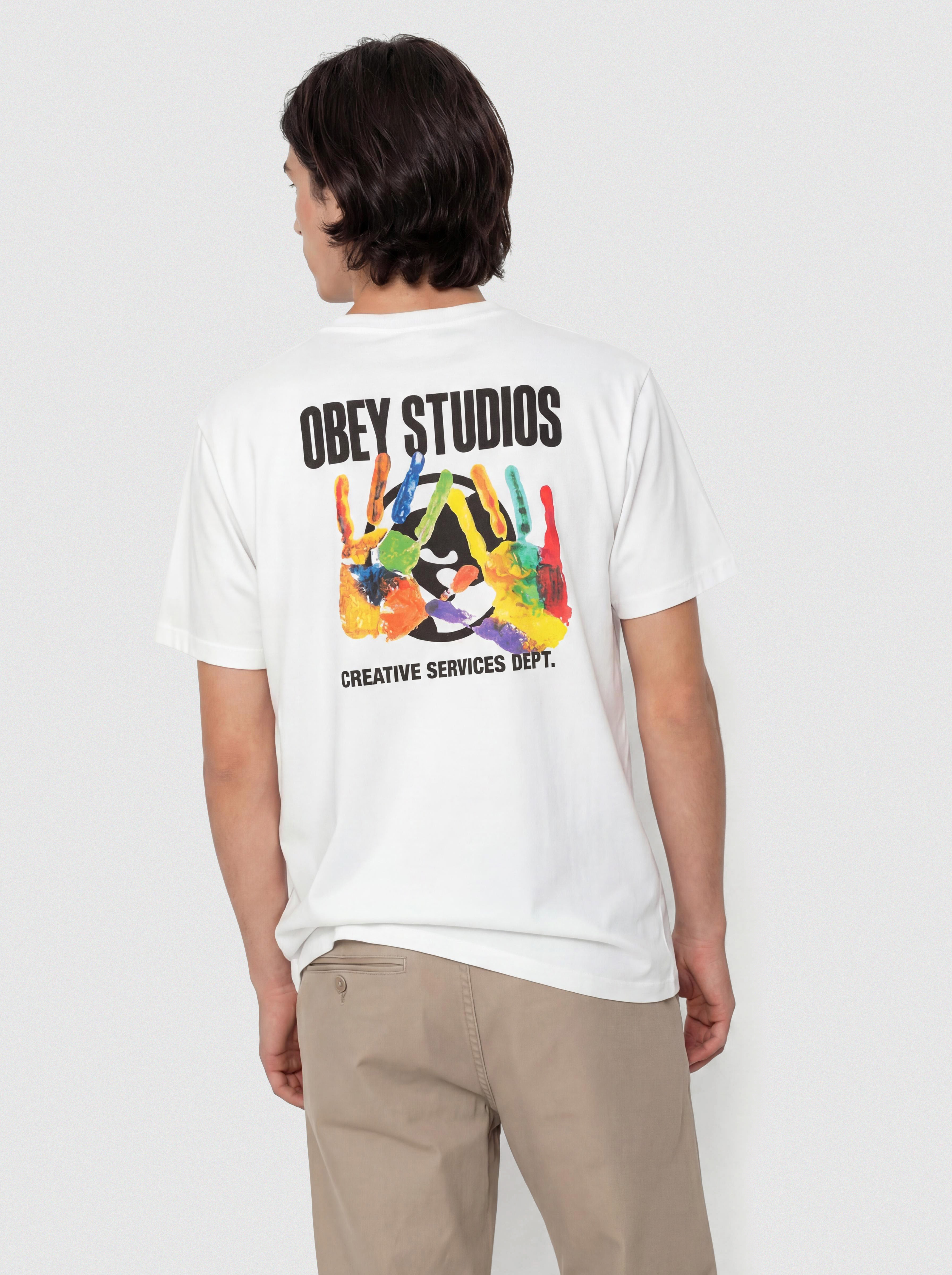 Тениска OBEY Creative Services Dept. (white)
