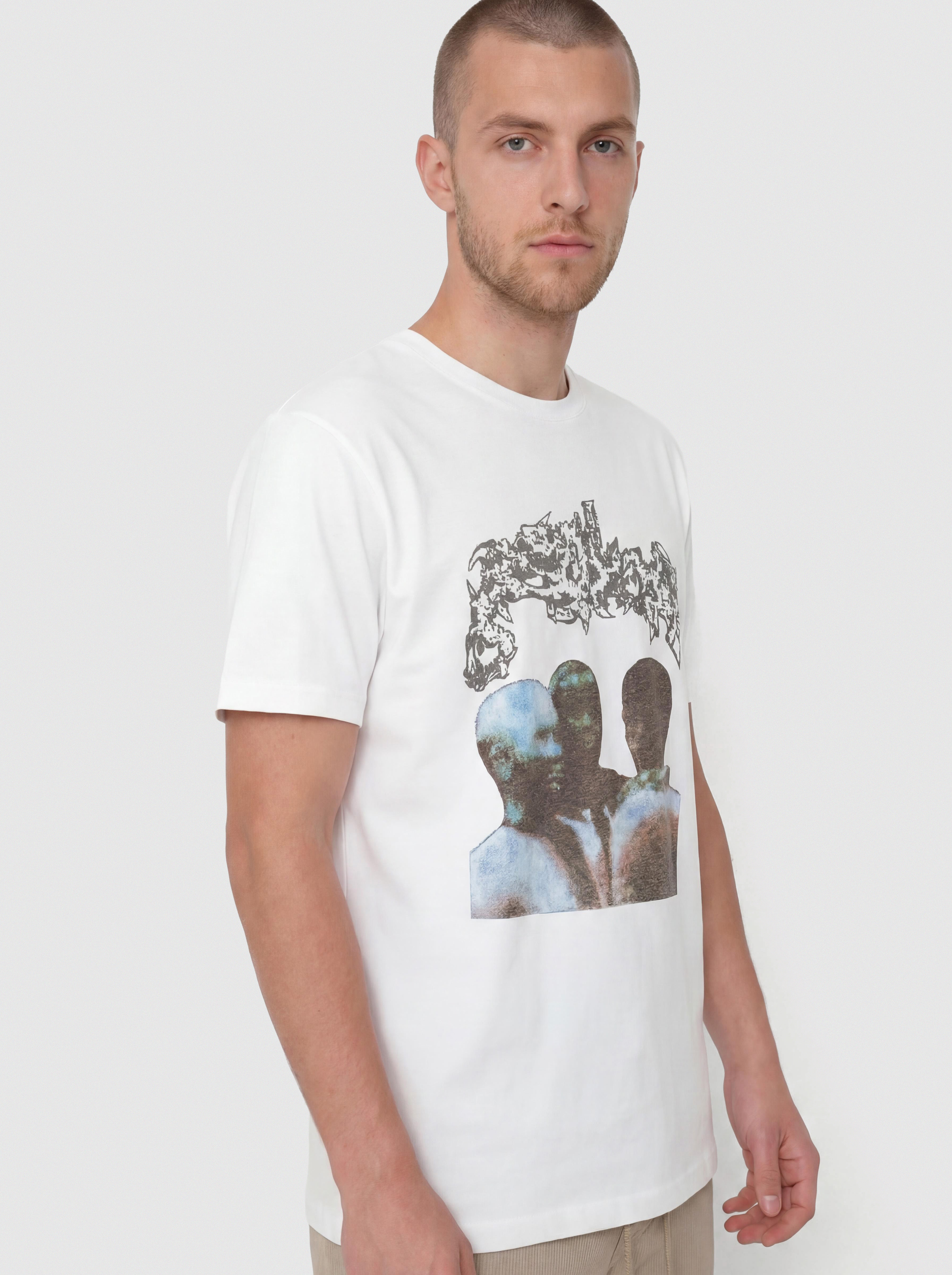Тениска Polar Skate Band Overhead (white)