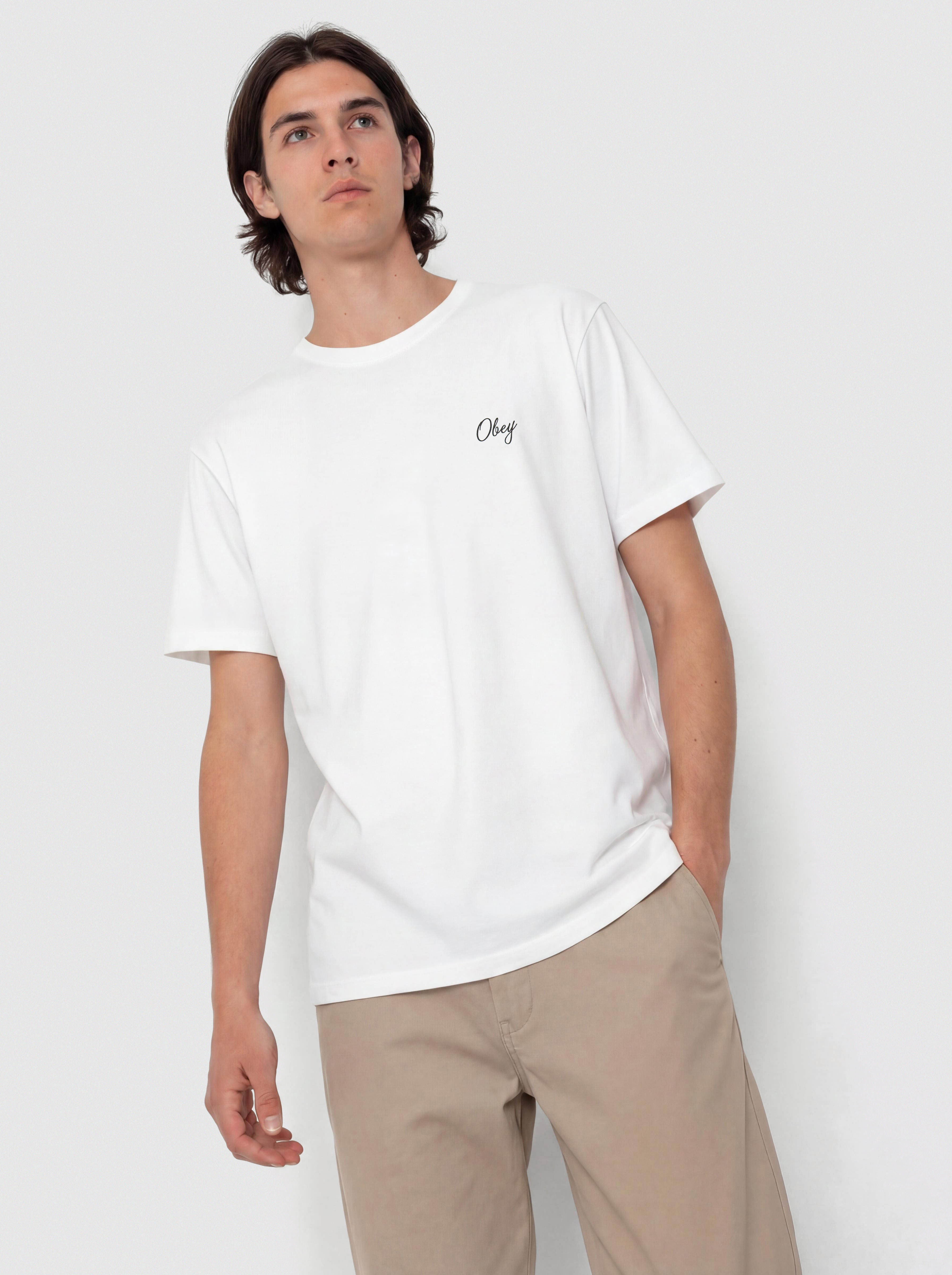 Тениска OBEY Paper Rose (white)
