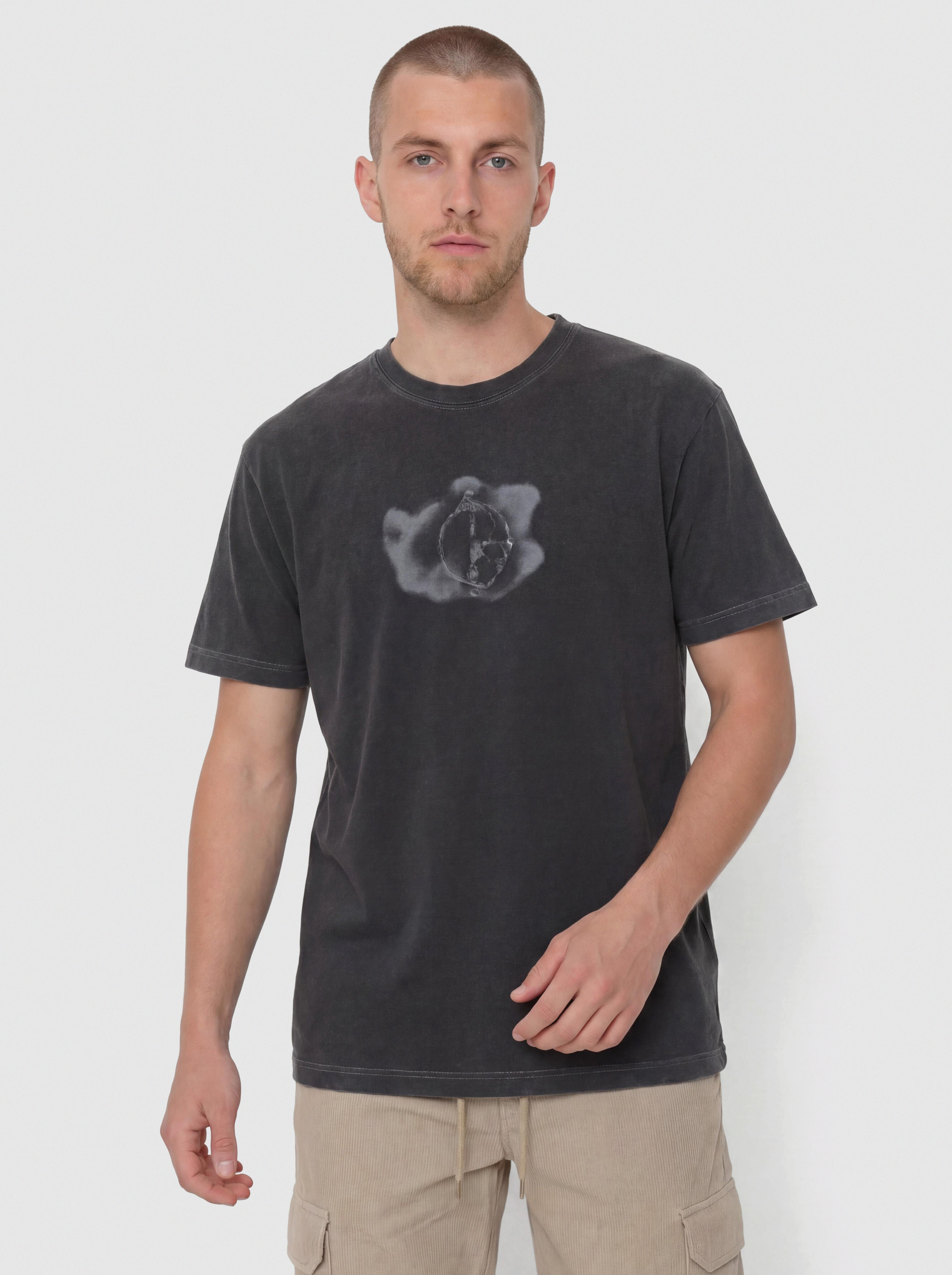 Тениска Polar Skate Metal Logo (silver black)