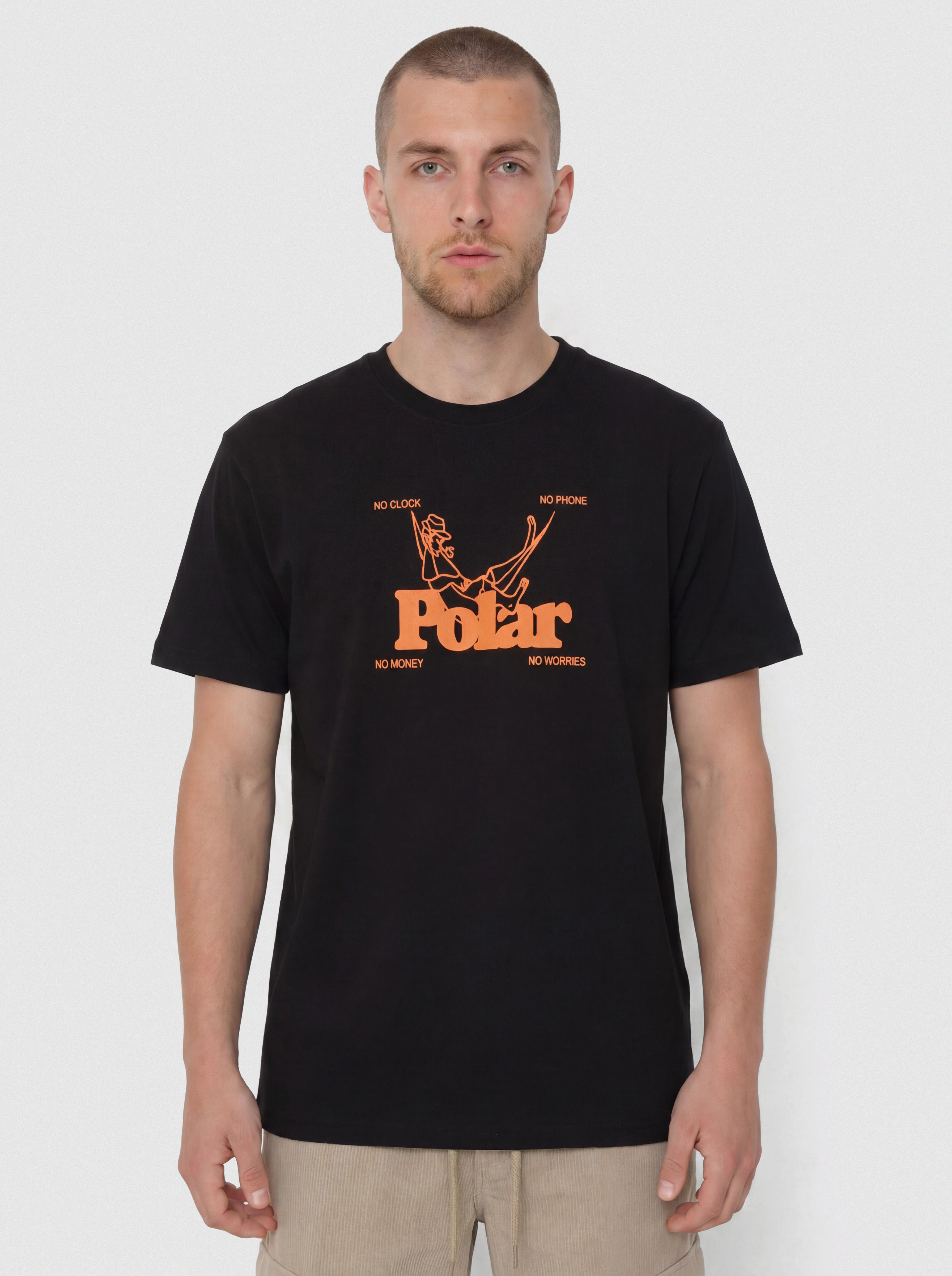 Тениска Polar Skate No Worries (black)