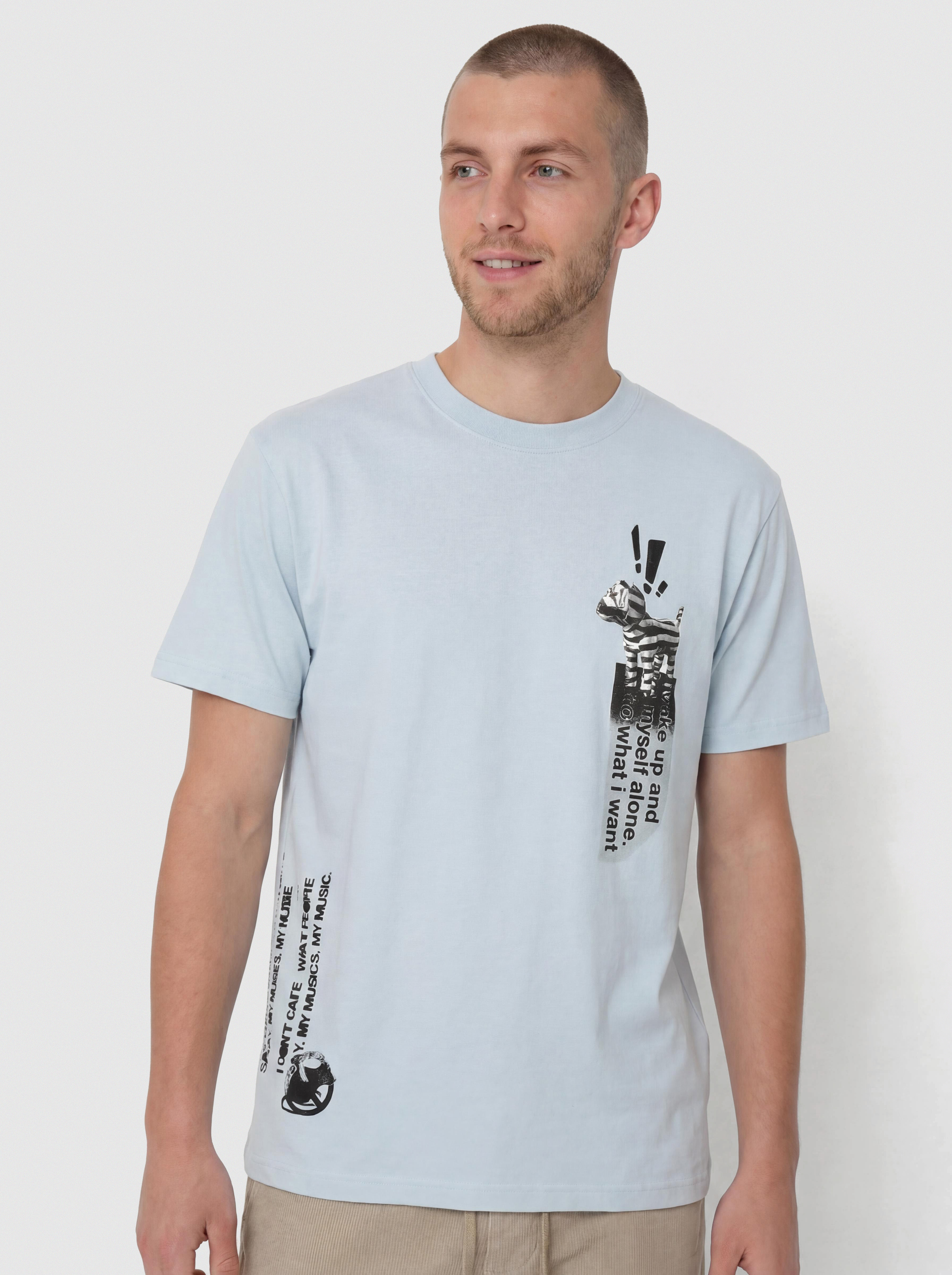 Тениска Polar Skate My Music (light blue)