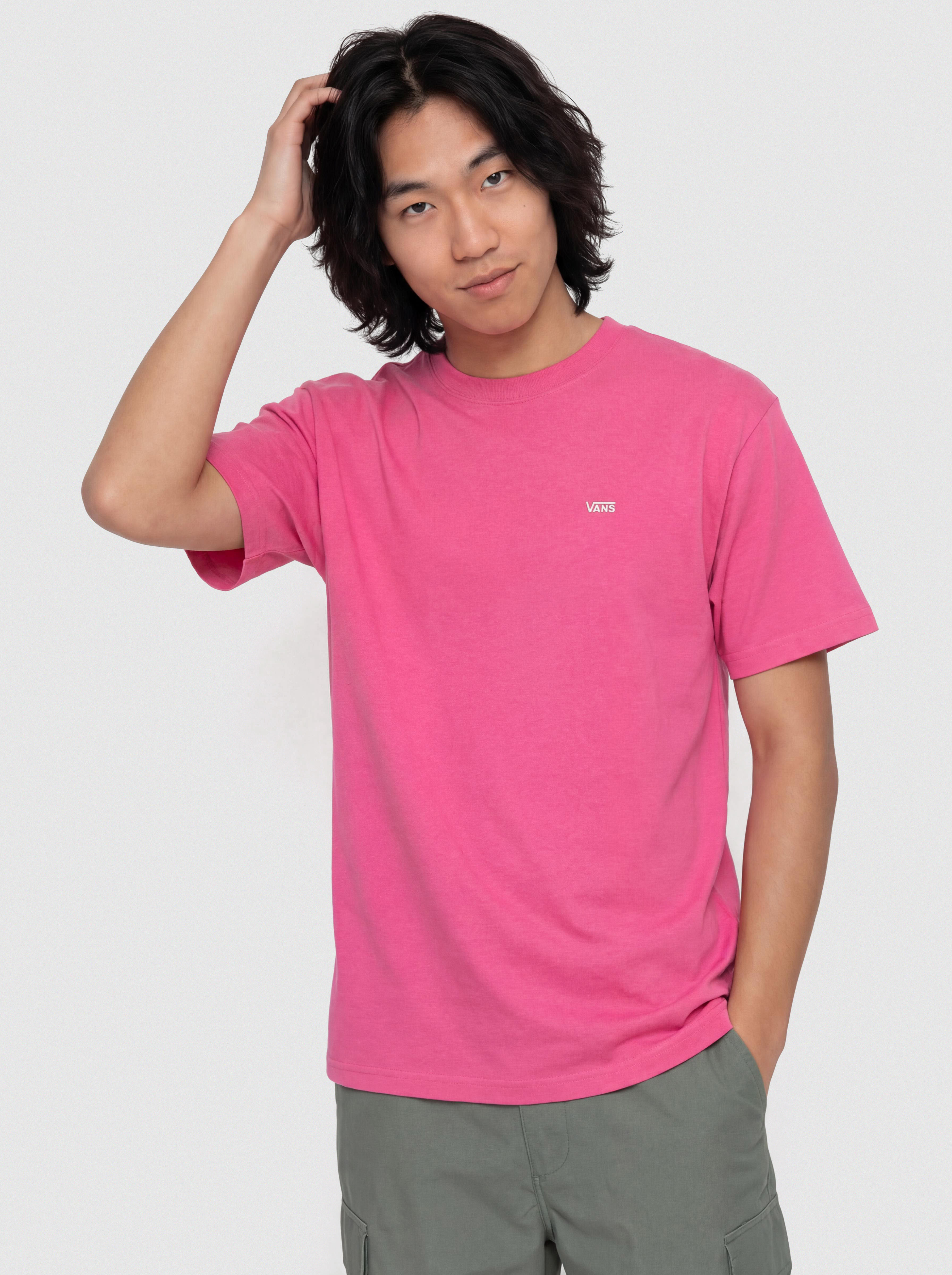 Тениска Vans Left Chest II Loose (pink velvet)