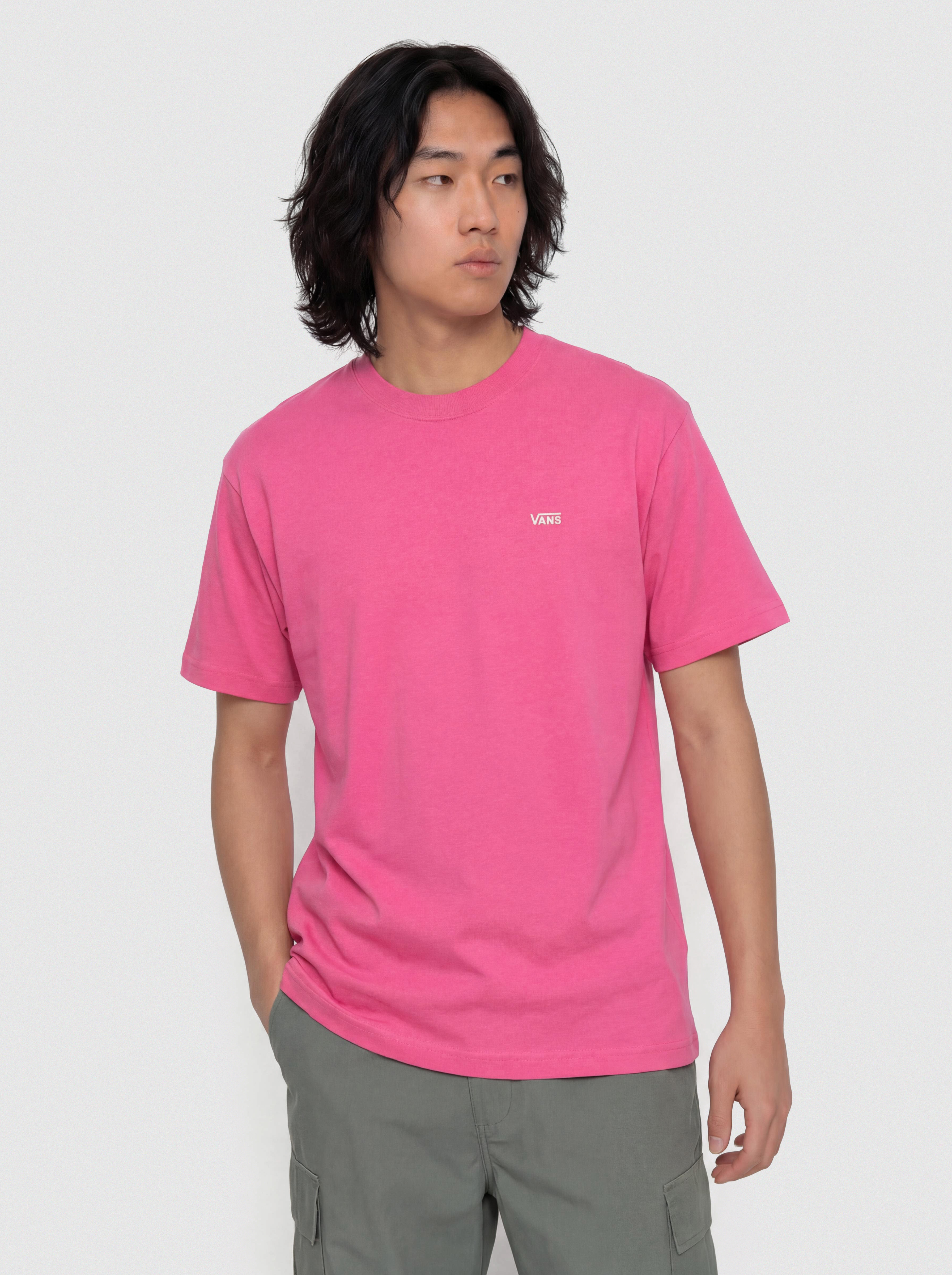 Тениска Vans Left Chest II Loose (pink velvet)