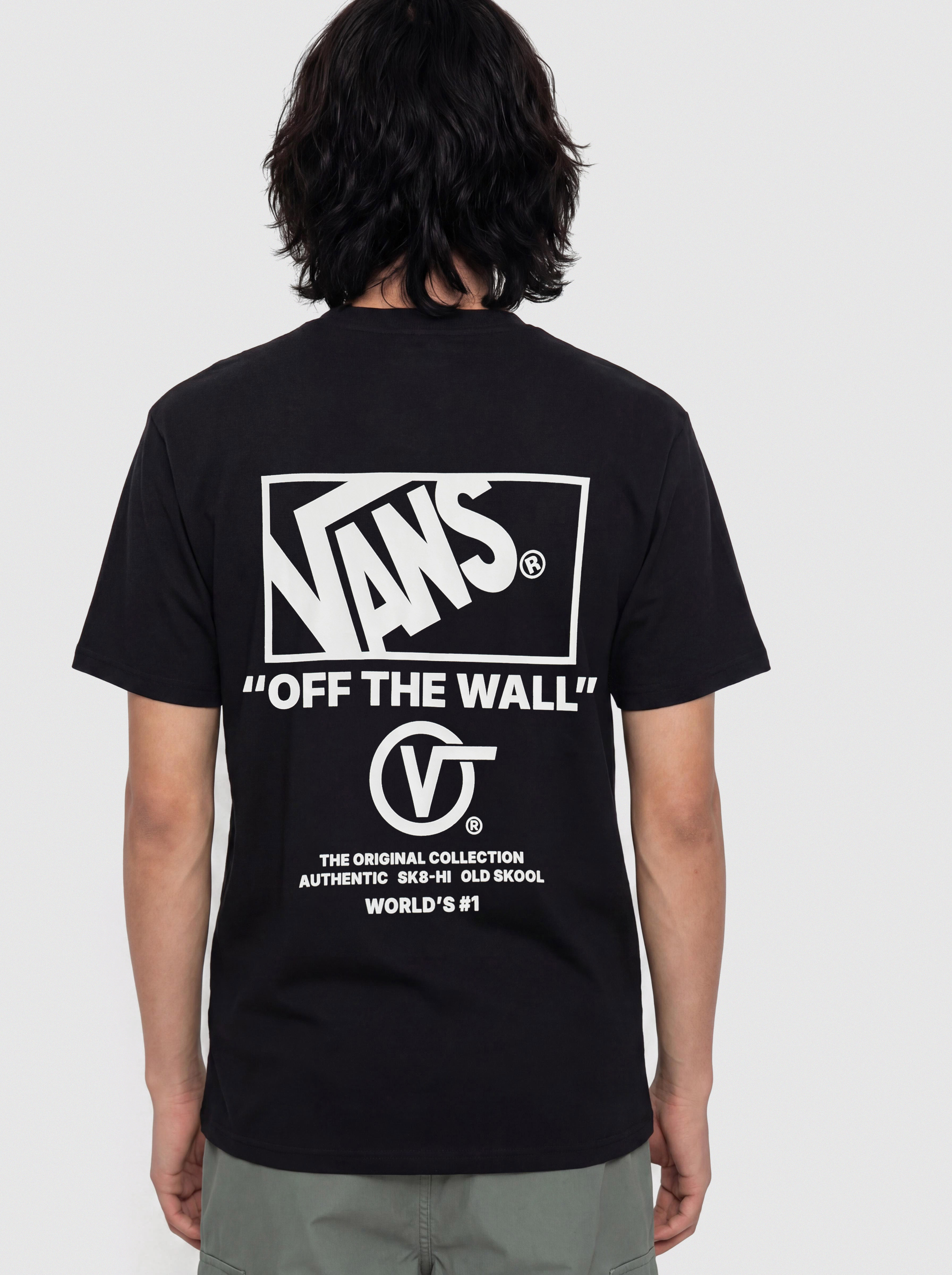 Тениска Vans Stacked Hi (black/white)