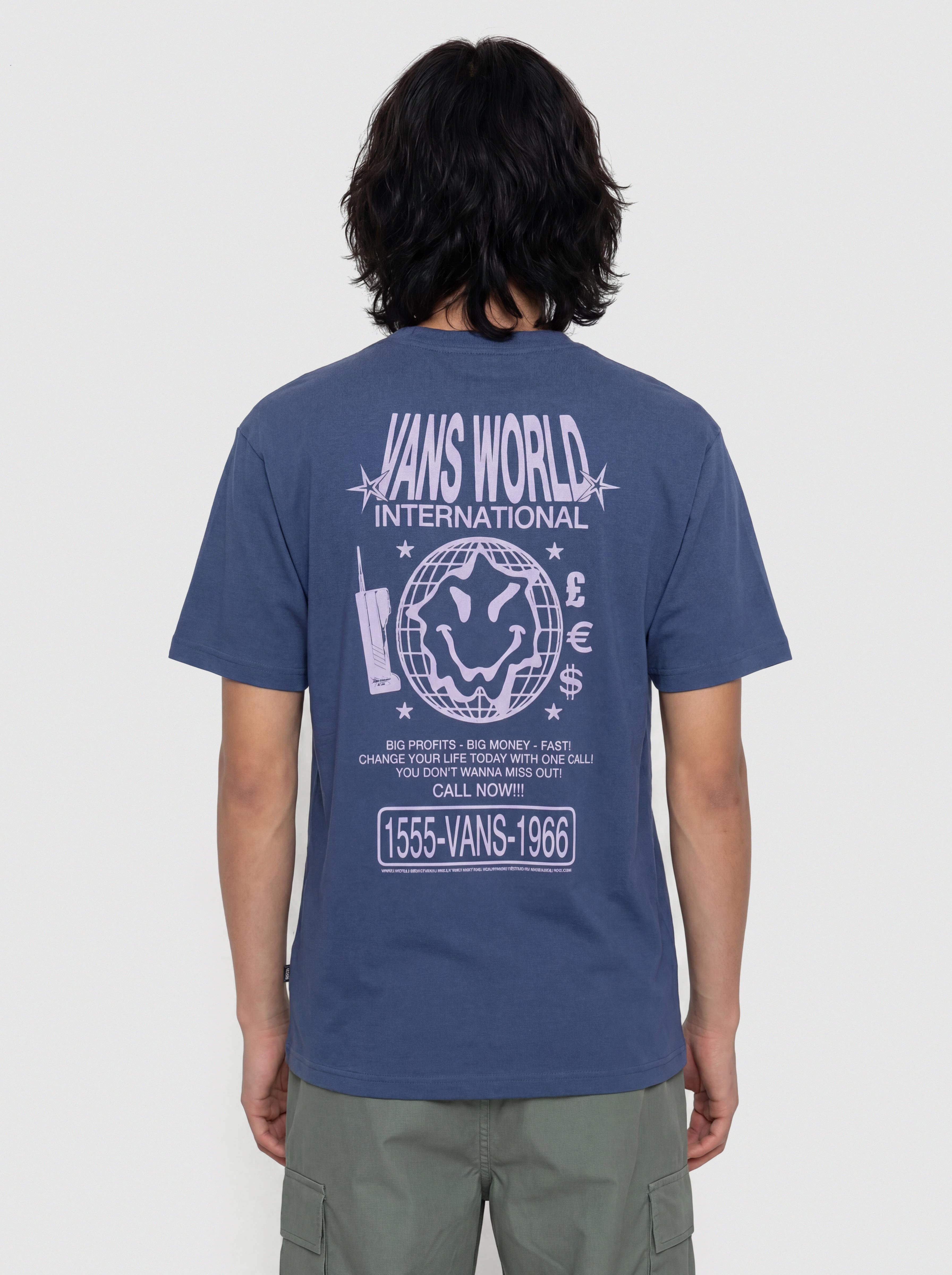 Тениска Vans World Intl (true navy)