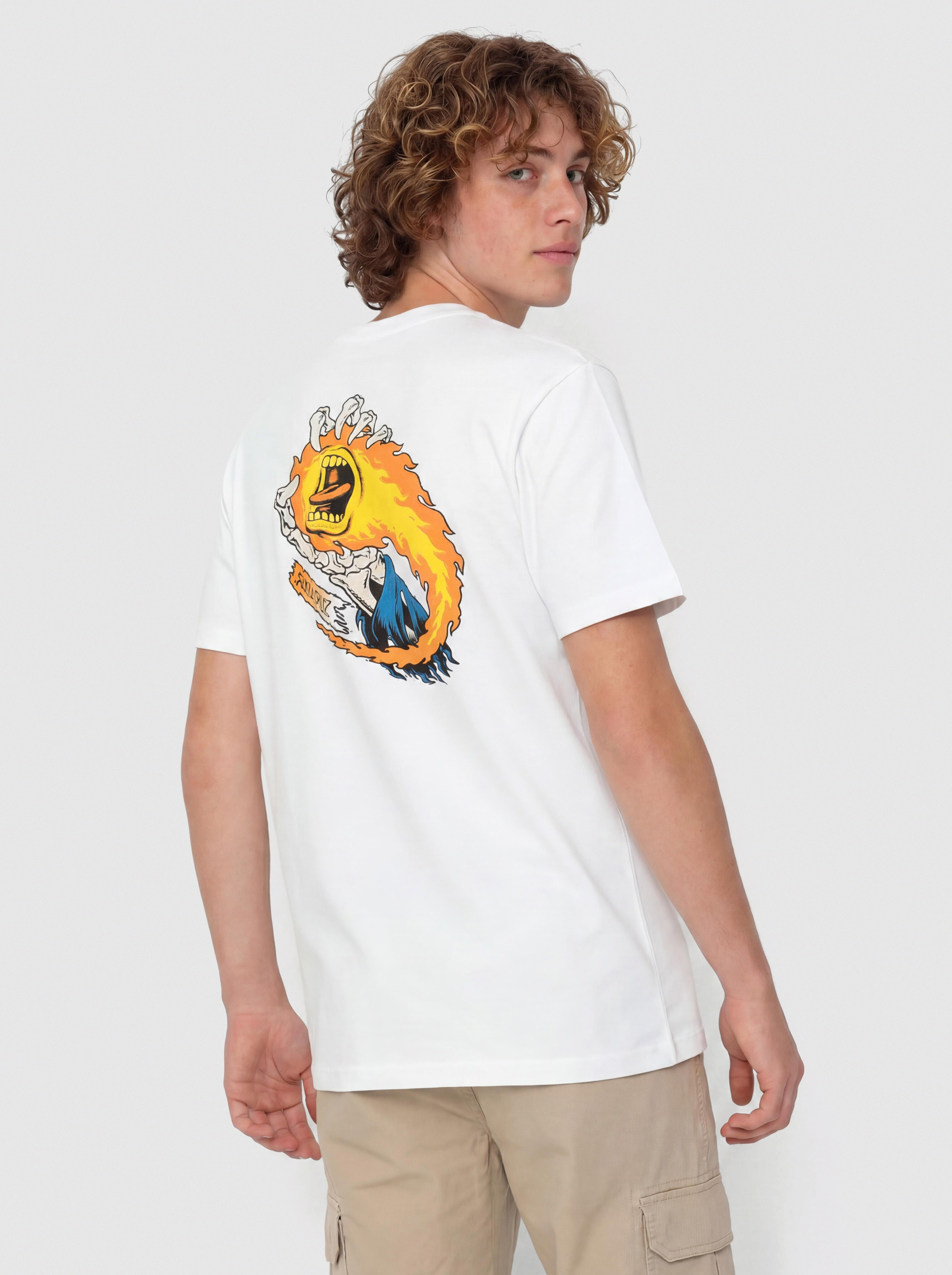 Тениска Santa Cruz O'Brien Scream Reaper (white)