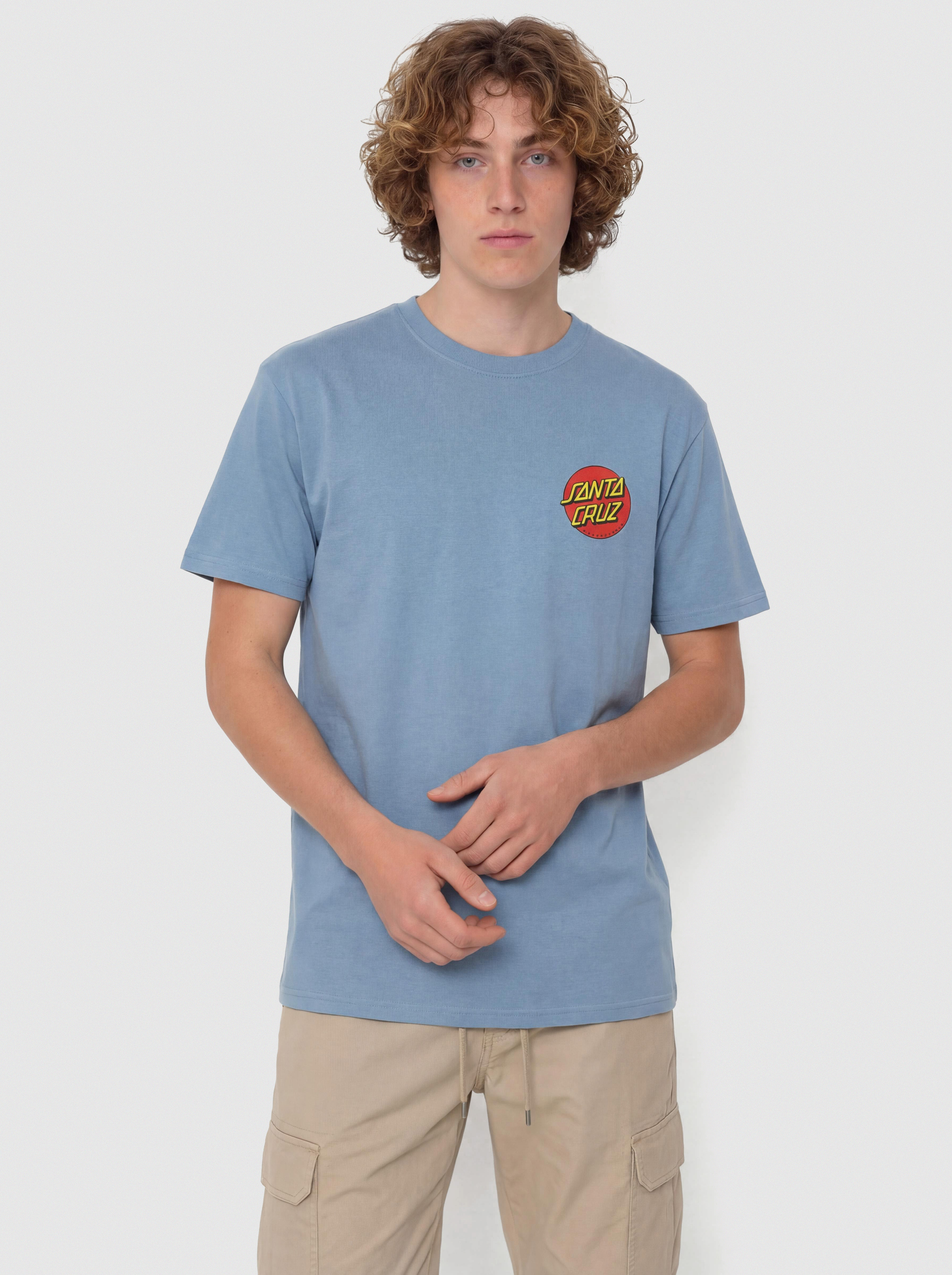 Тениска Santa Cruz Classic Dot Chest (faded denim)