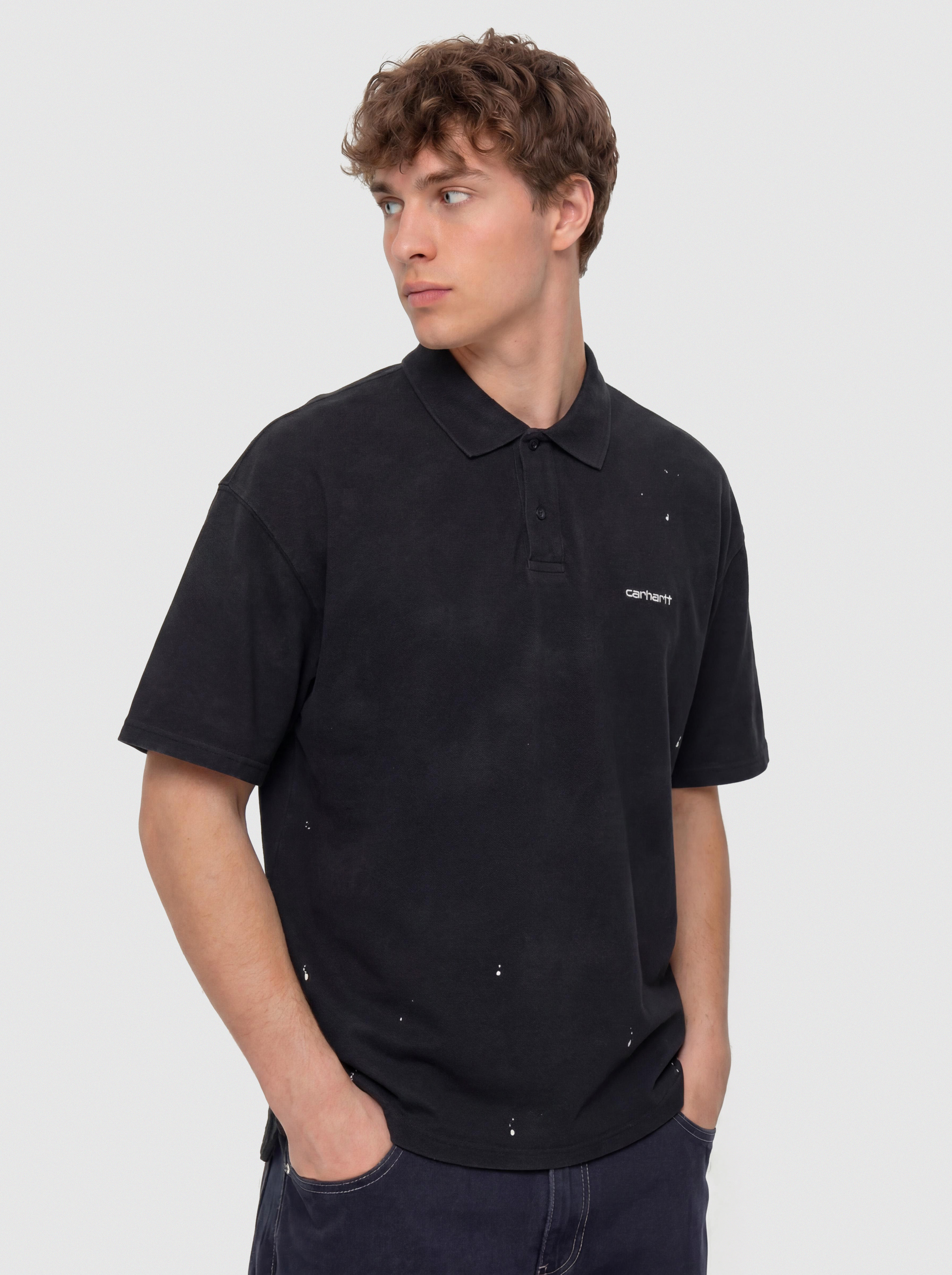 Тениска Carhartt WIP Painter Polo (black)