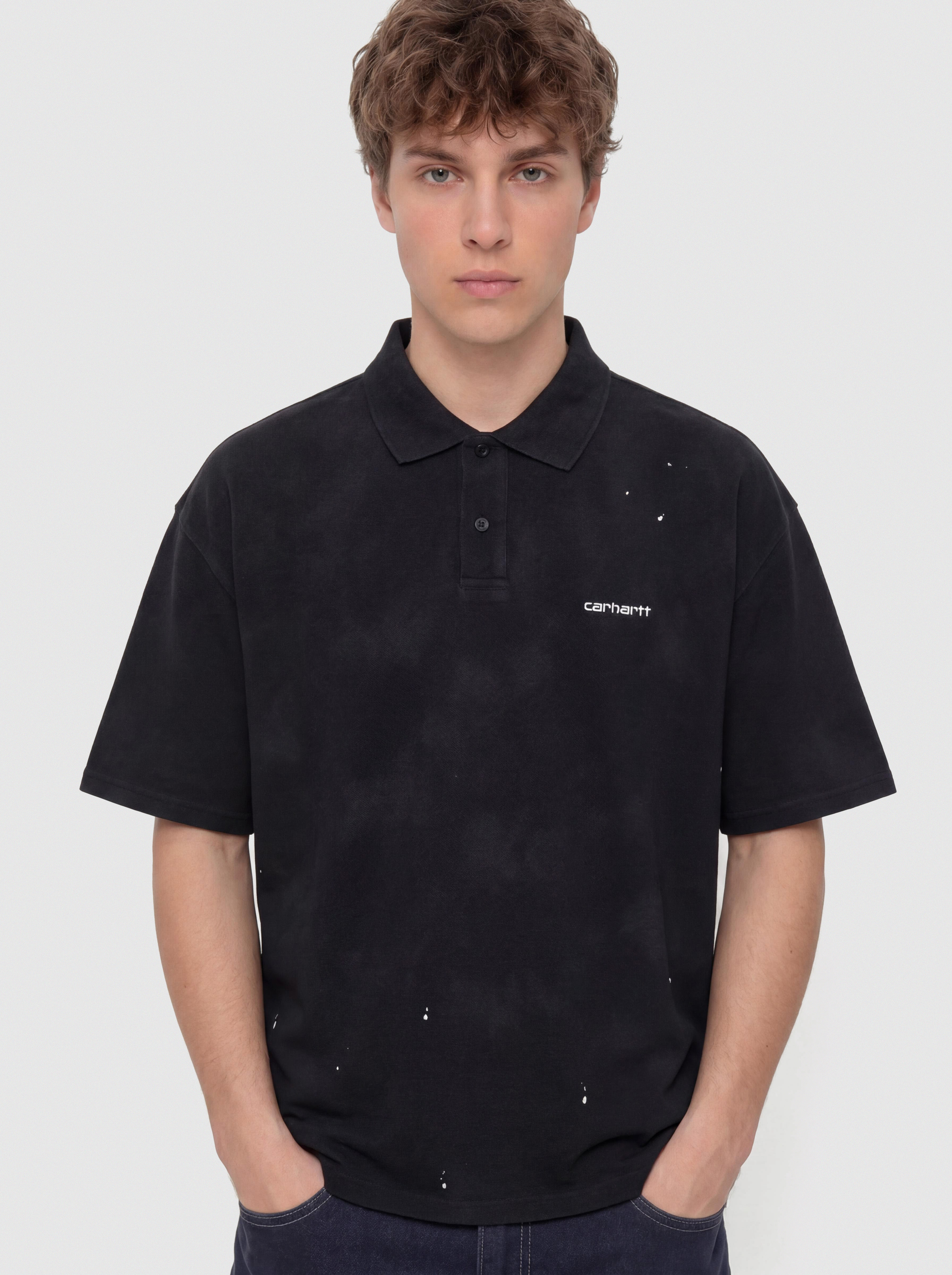 Тениска Carhartt WIP Painter Polo (black)