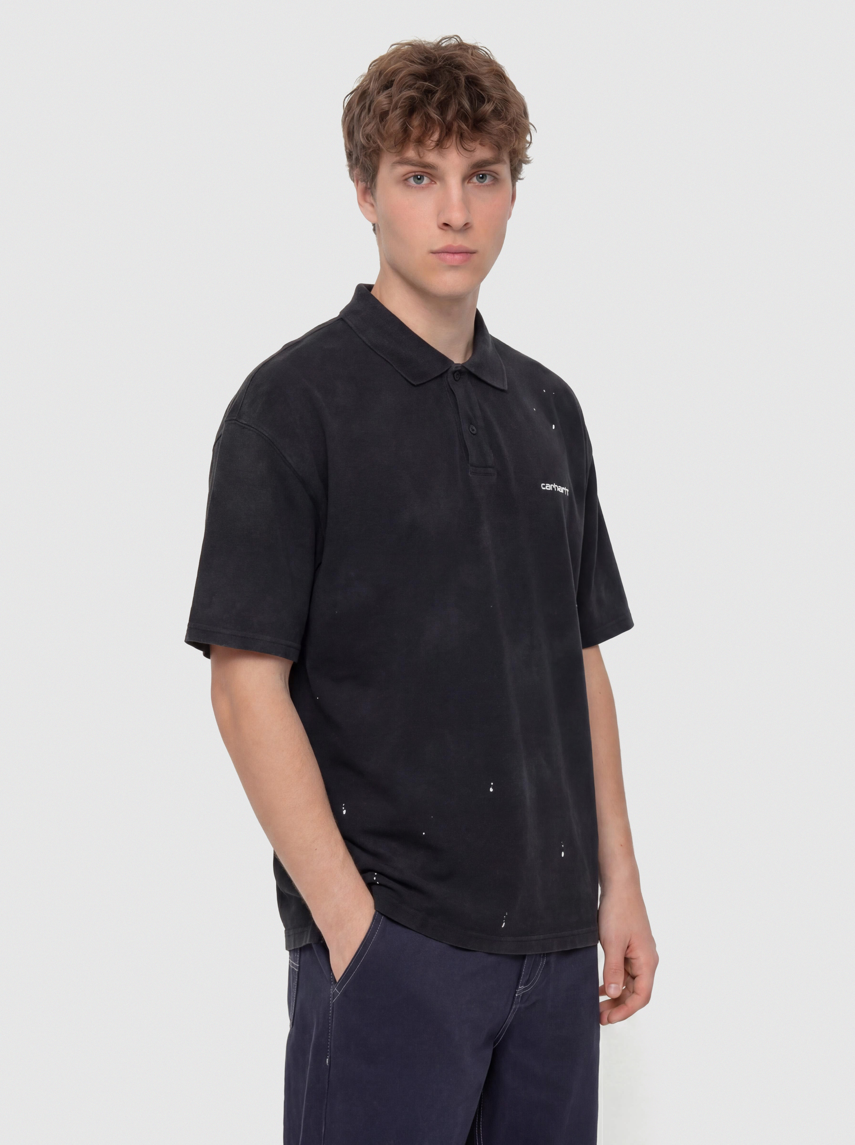 Тениска Carhartt WIP Painter Polo (black)