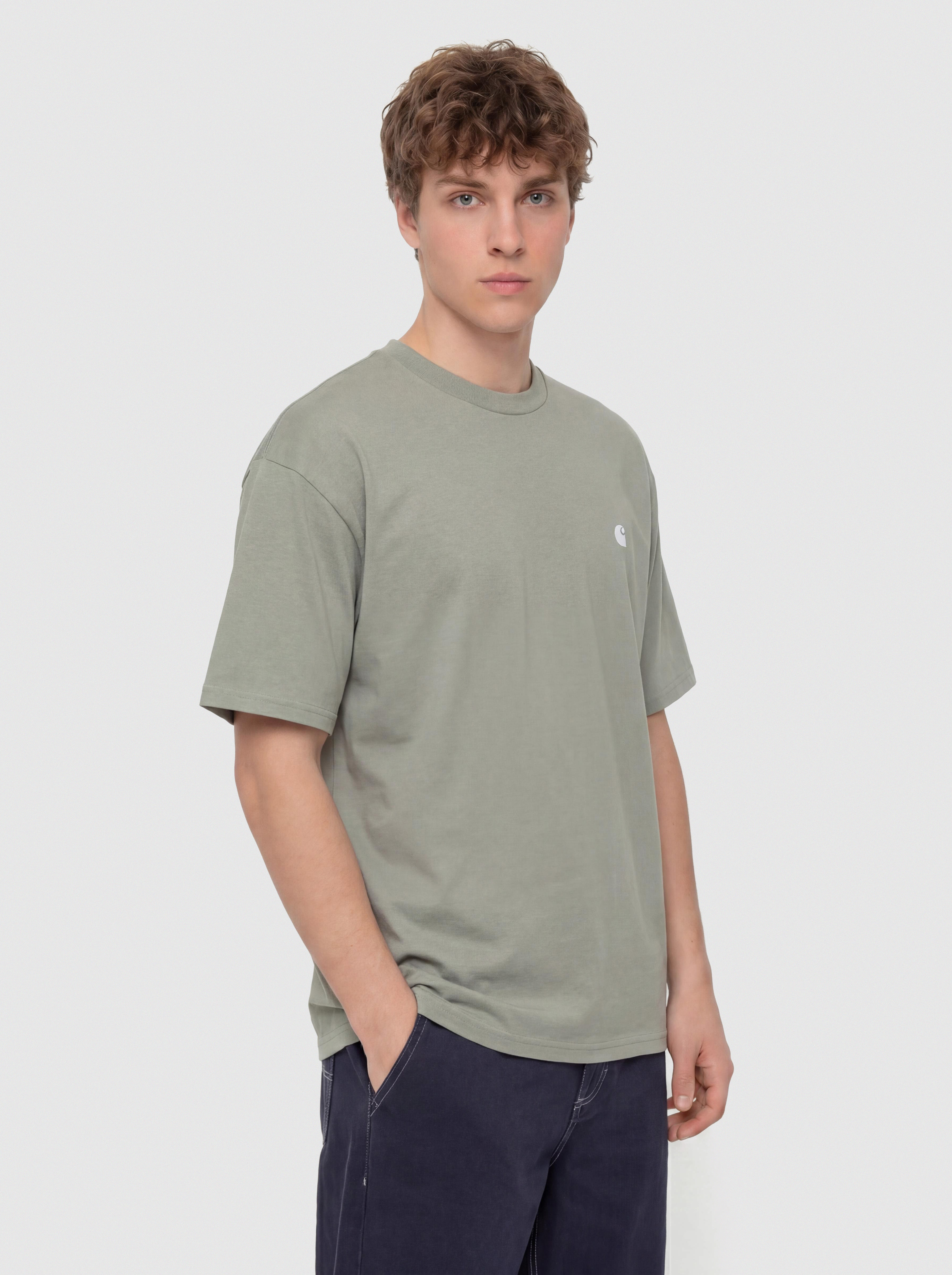 Тениска Carhartt WIP Madison (shady green/white)