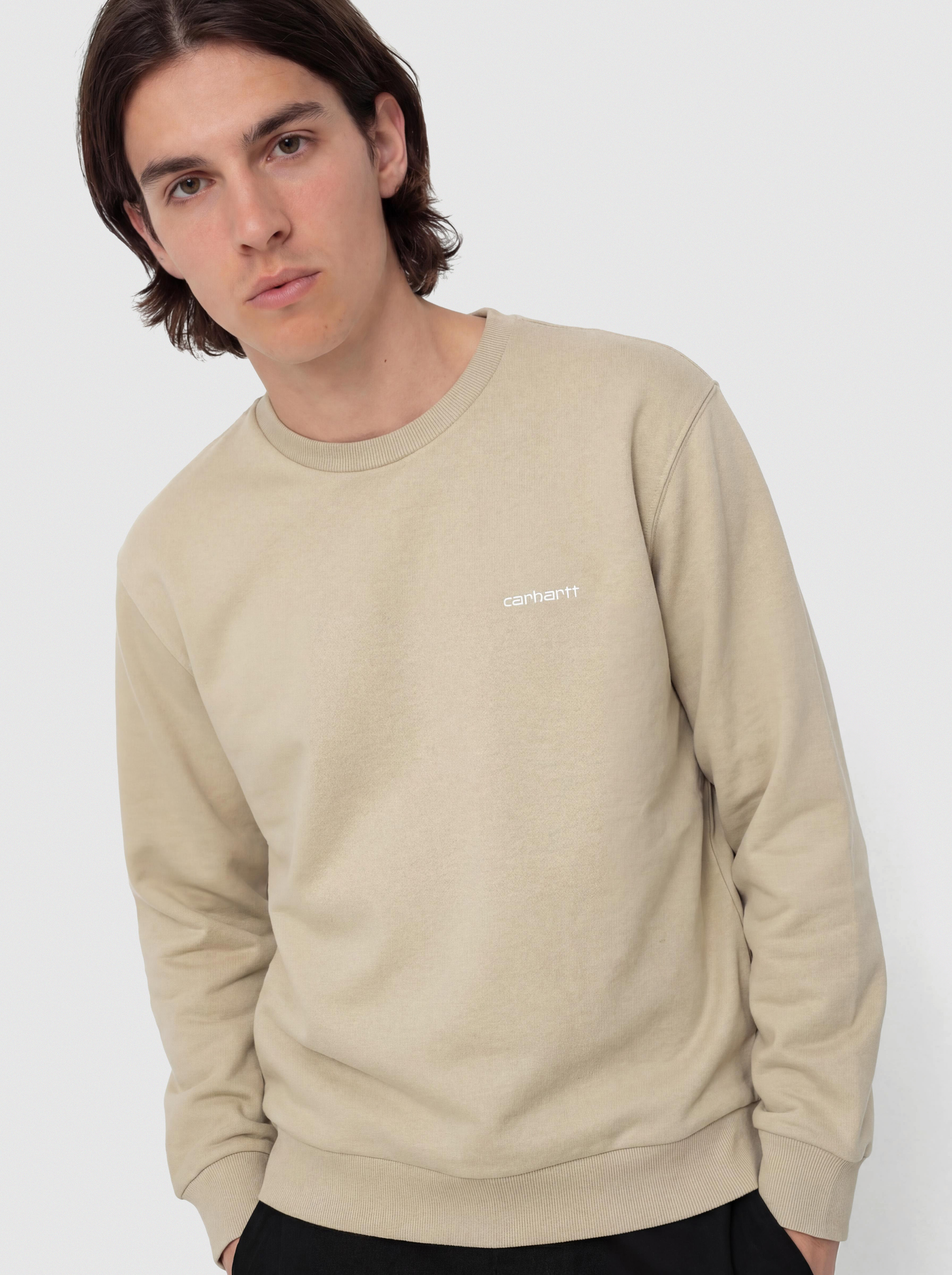 Суитшърт Carhartt WIP Script Embroidery (barchan/white)