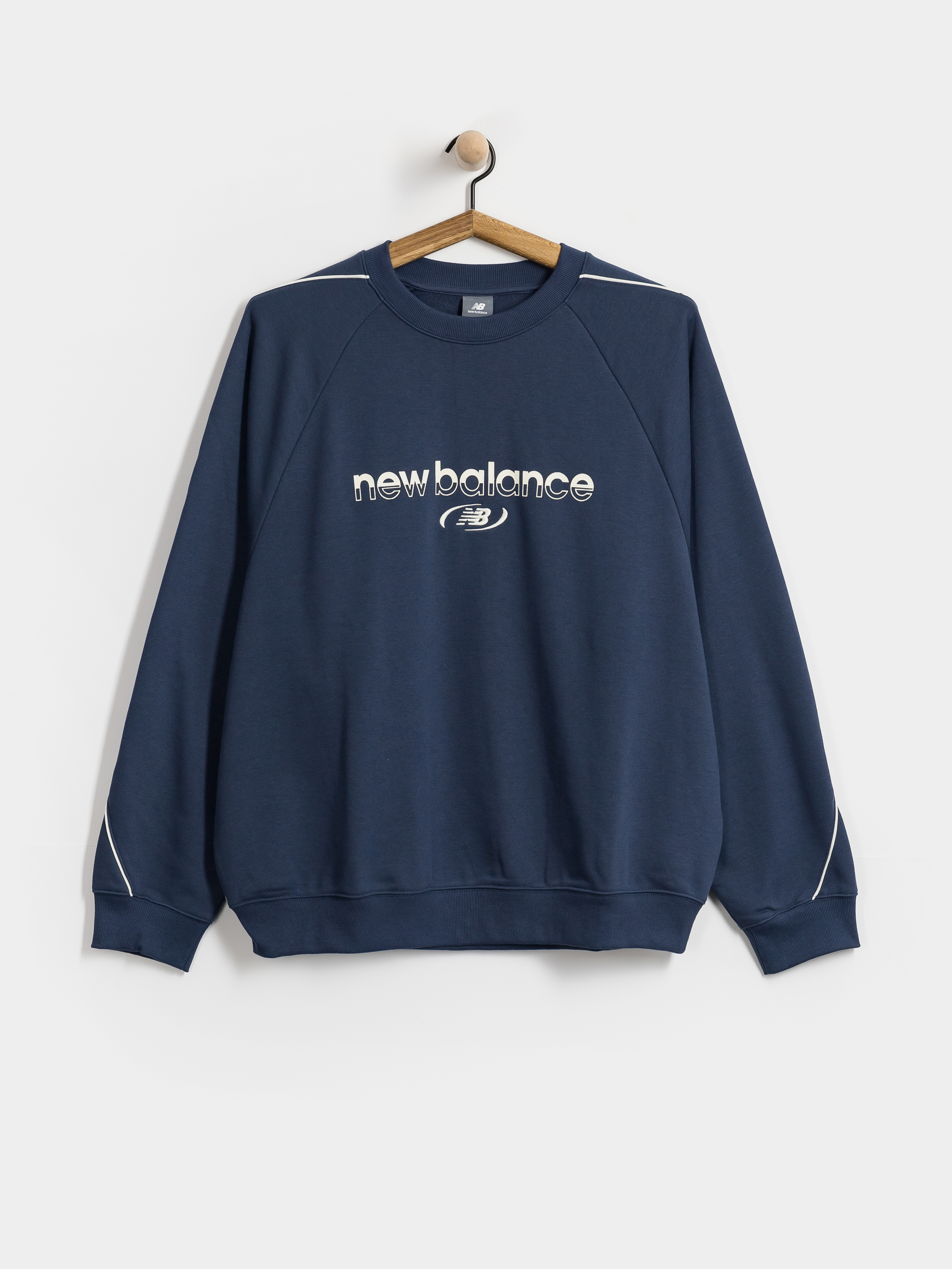 Суитшърт New Balance Trackside French Terry (navy)