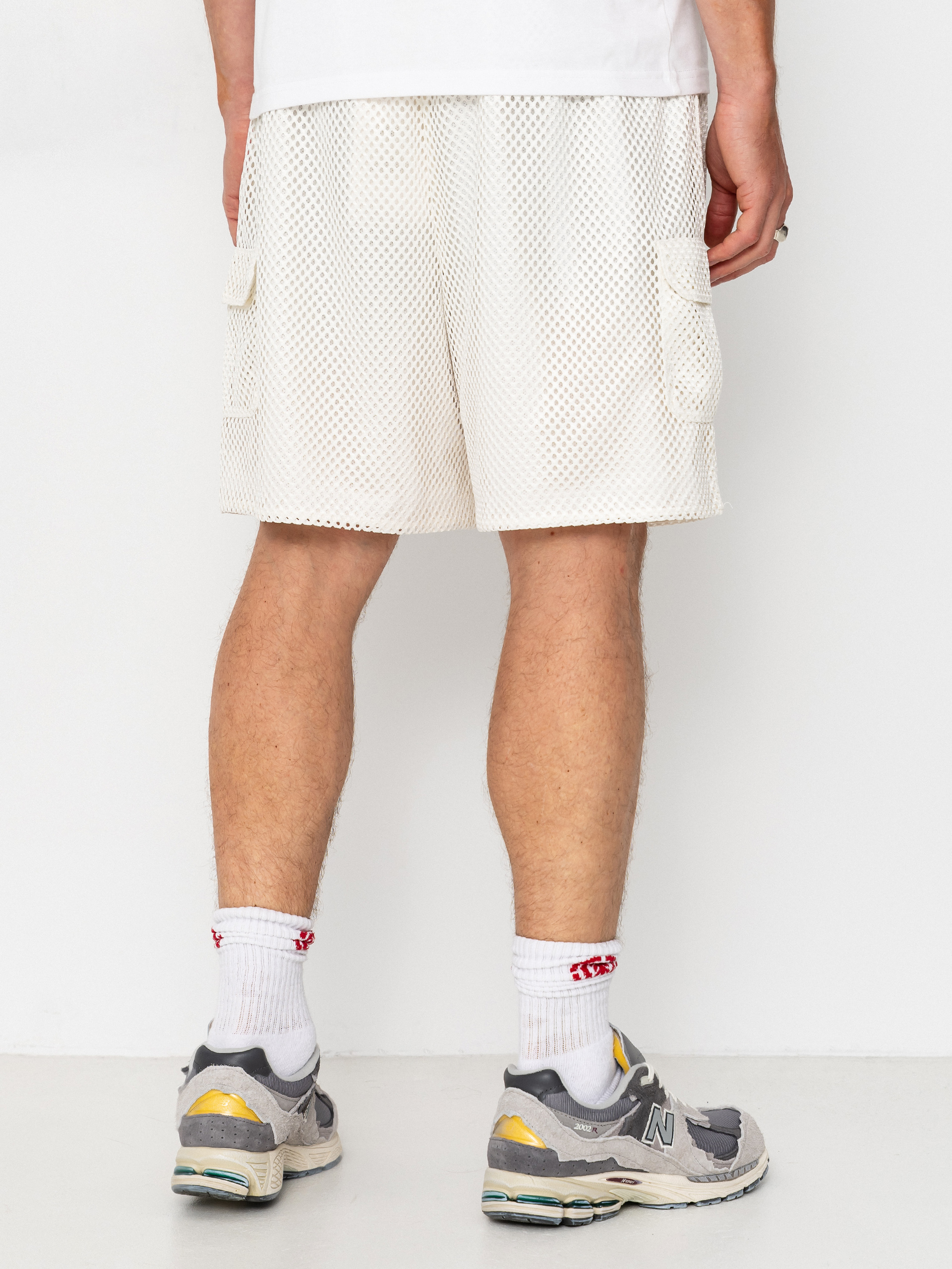 Къси панталони The North Face Tnf Red Box Mesh Utility (white dune)