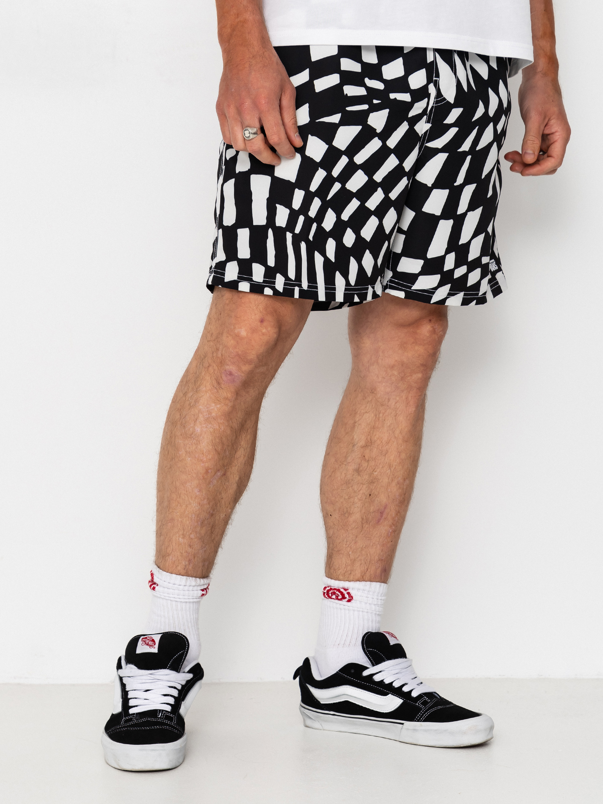 Плажни къси панталони Vans Primary II Elastic Printed (black/white)