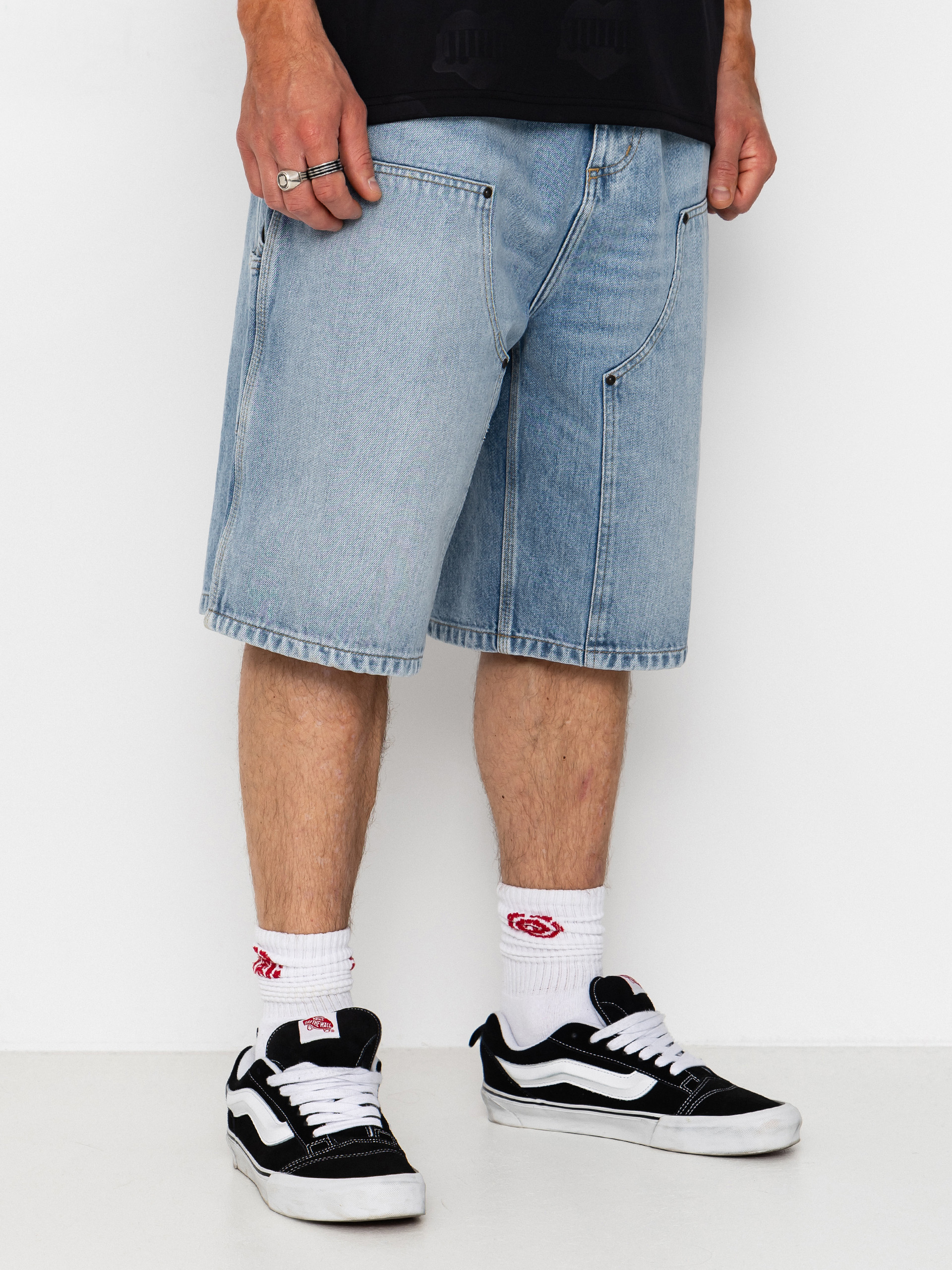 Къси панталони Carhartt WIP OG Double Knee (blue heavy worn bleached)