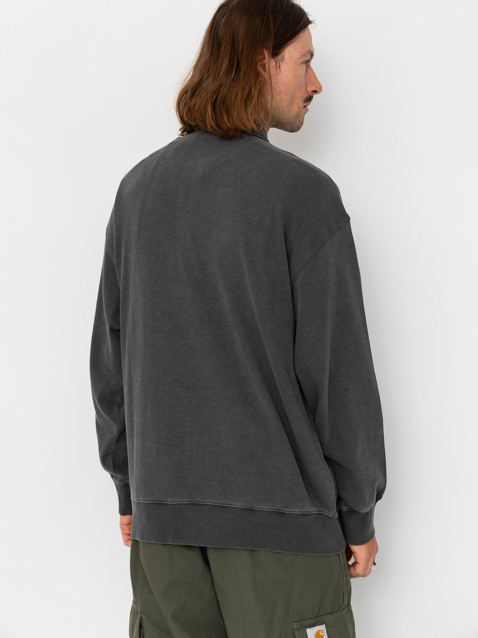 Суитшърт Carhartt WIP Harper Polo (black)