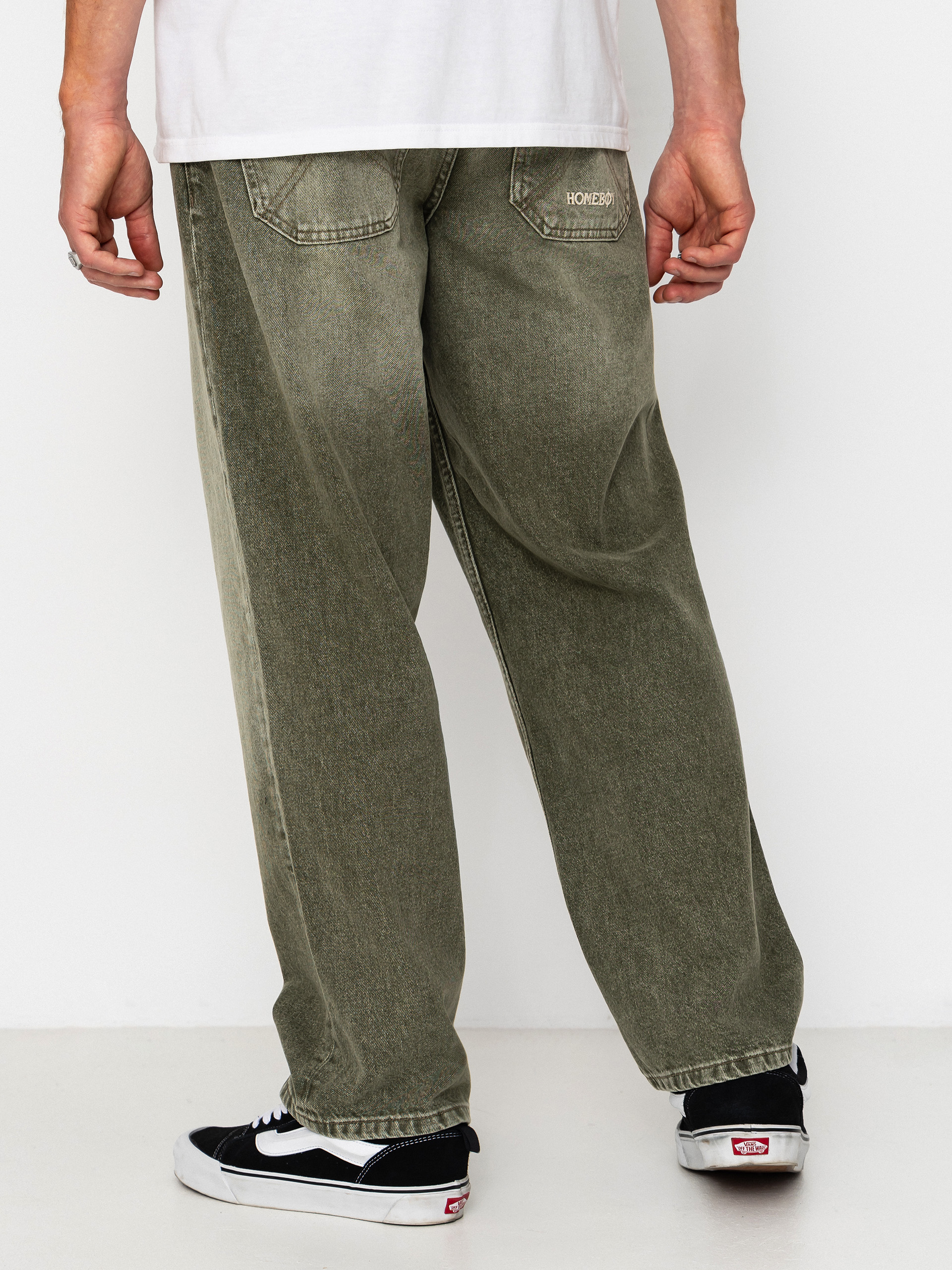 Панталони Homeboy X Tra Baggy Dye Denim (washed green)