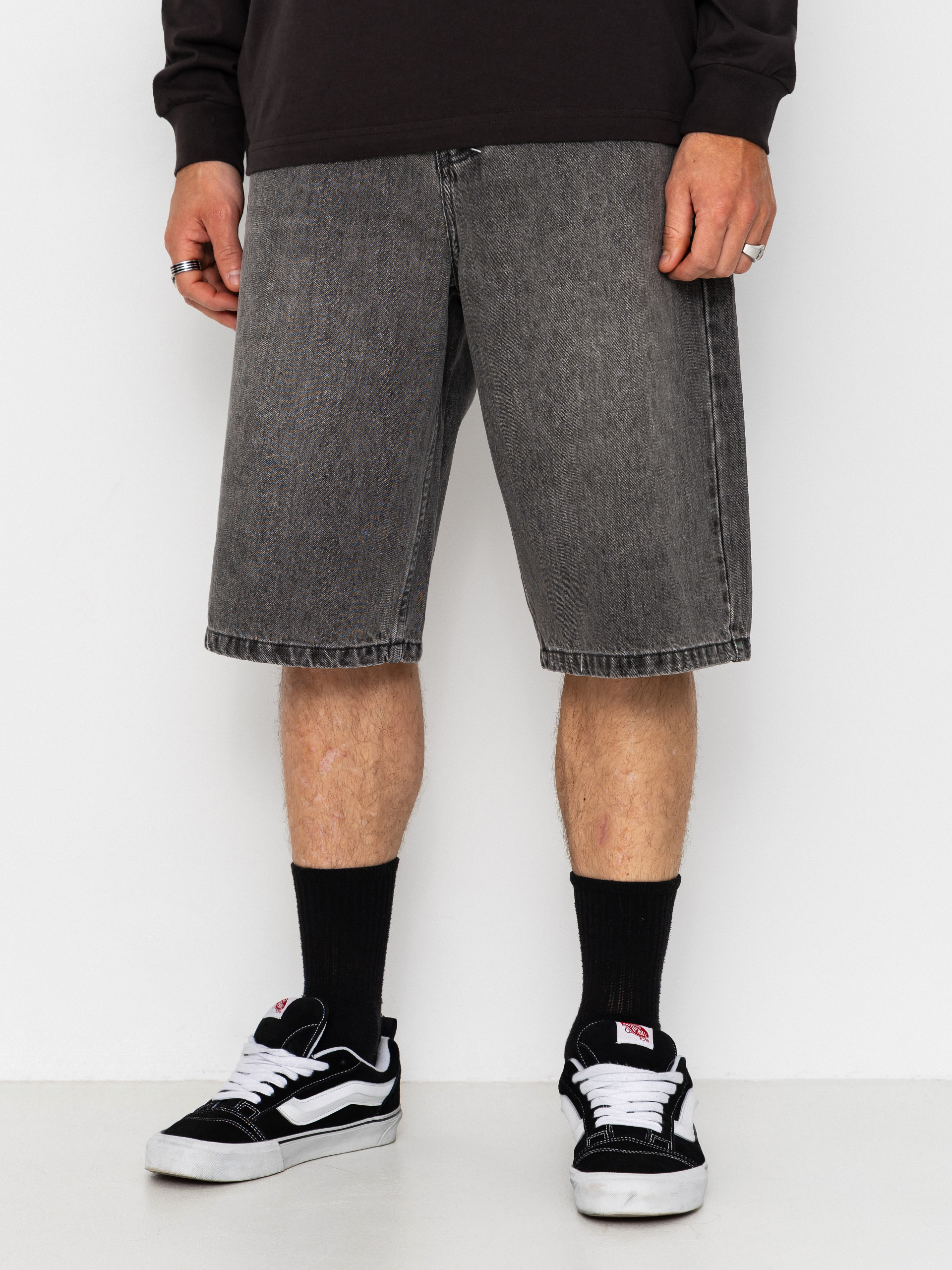 Къси панталони MassDnm Jeans Slang (grey)