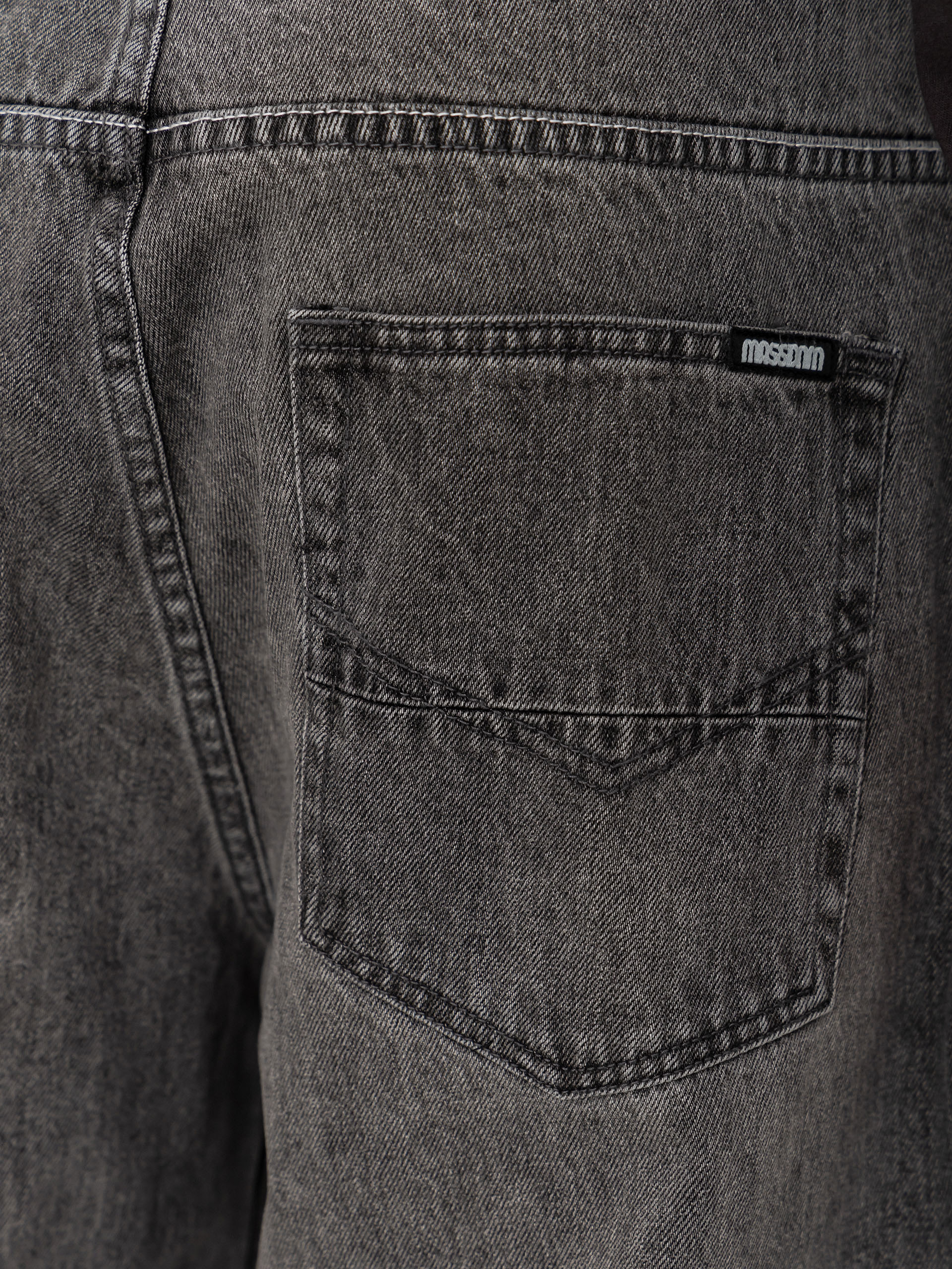 Къси панталони MassDnm Jeans Slang (grey)