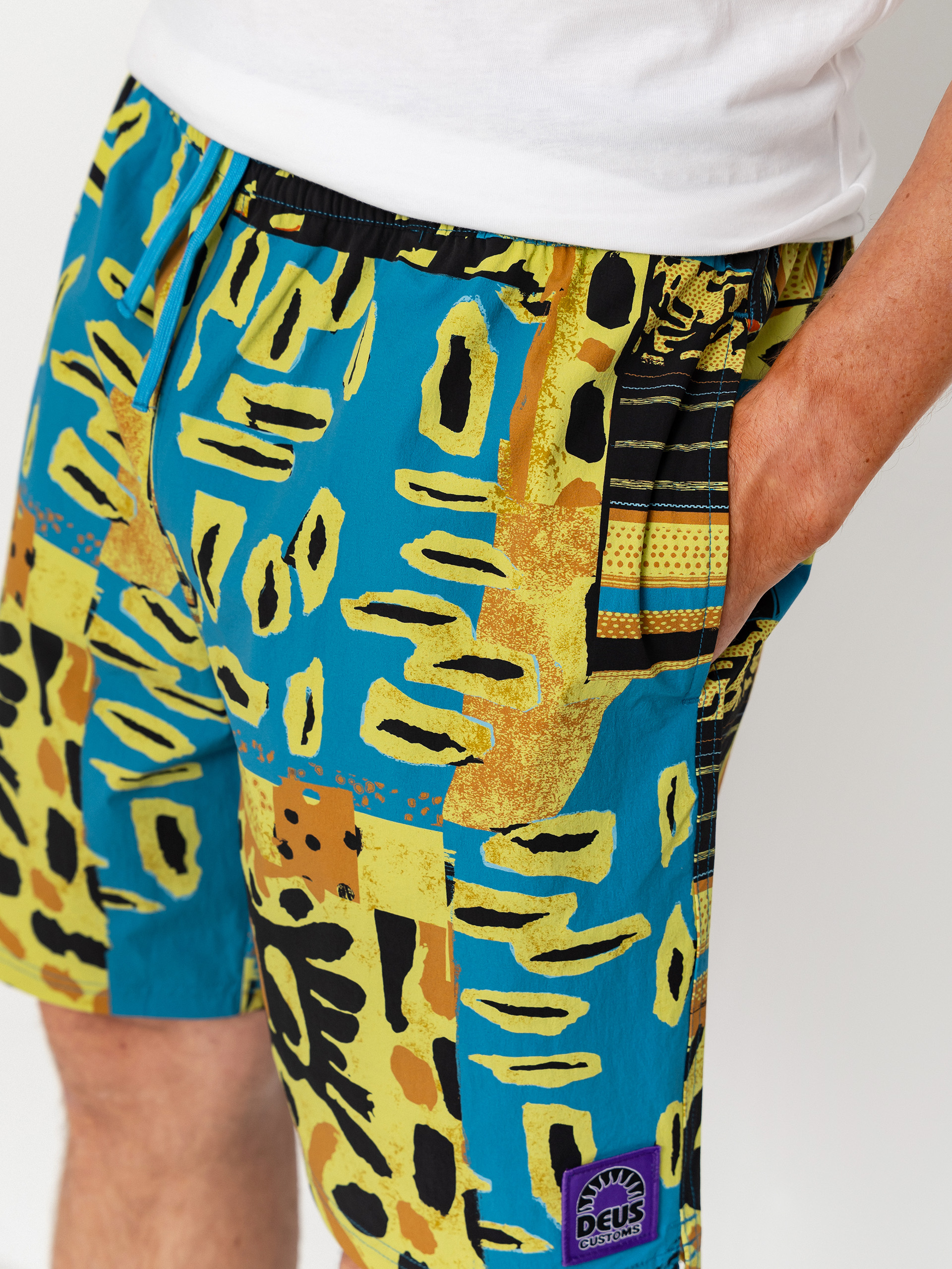 Къси панталони Deus Ex Machina Freamon Swim (yellow)