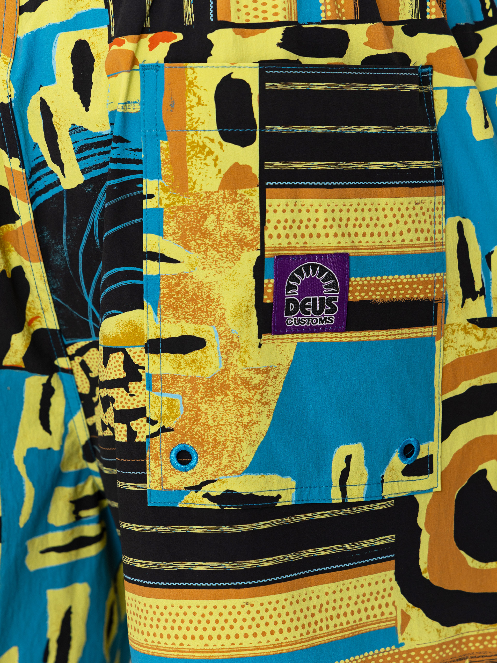 Къси панталони Deus Ex Machina Freamon Swim (yellow)
