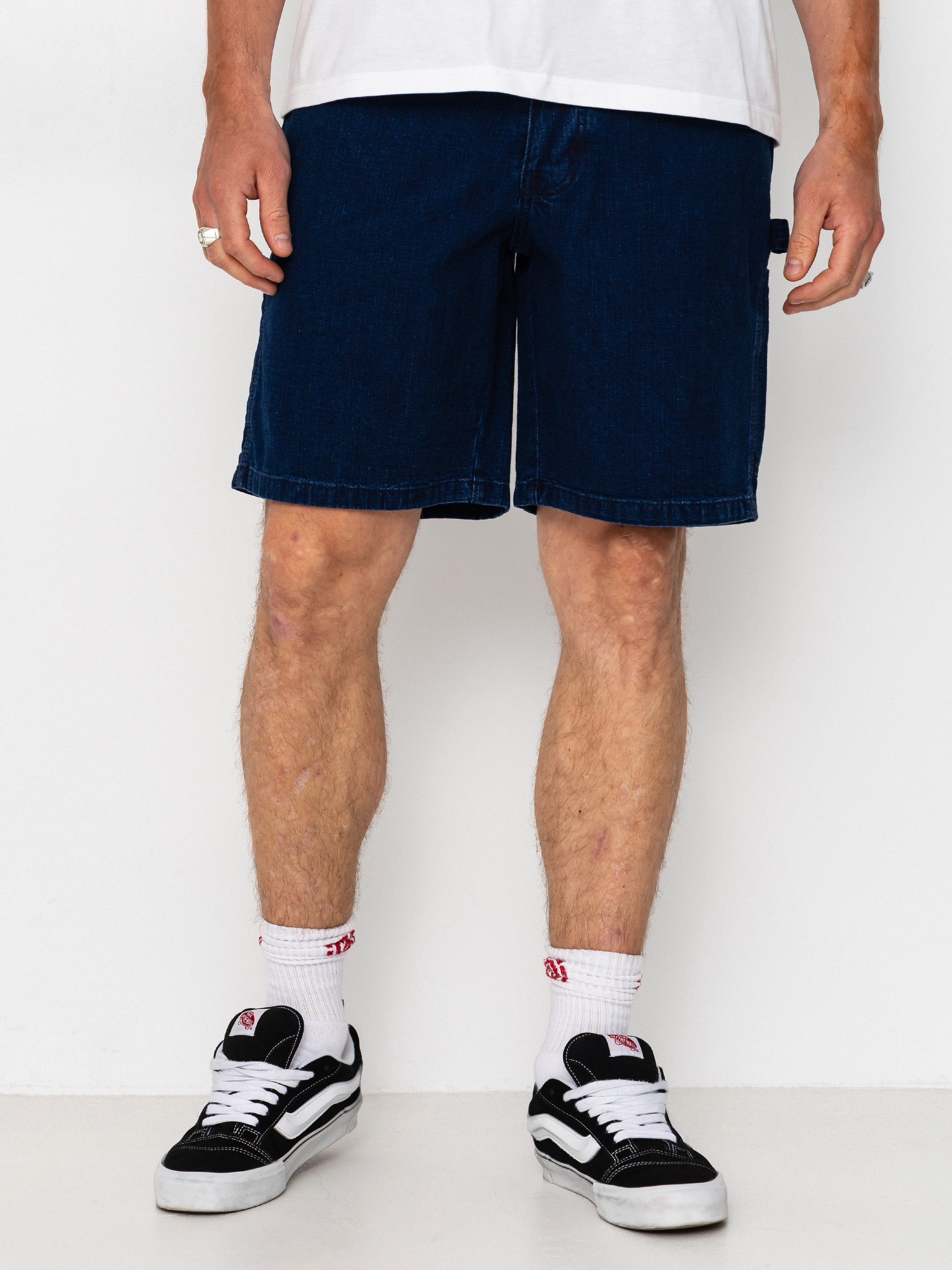 Къси панталони Deus Ex Machina Big Fella Chambray (indigo)